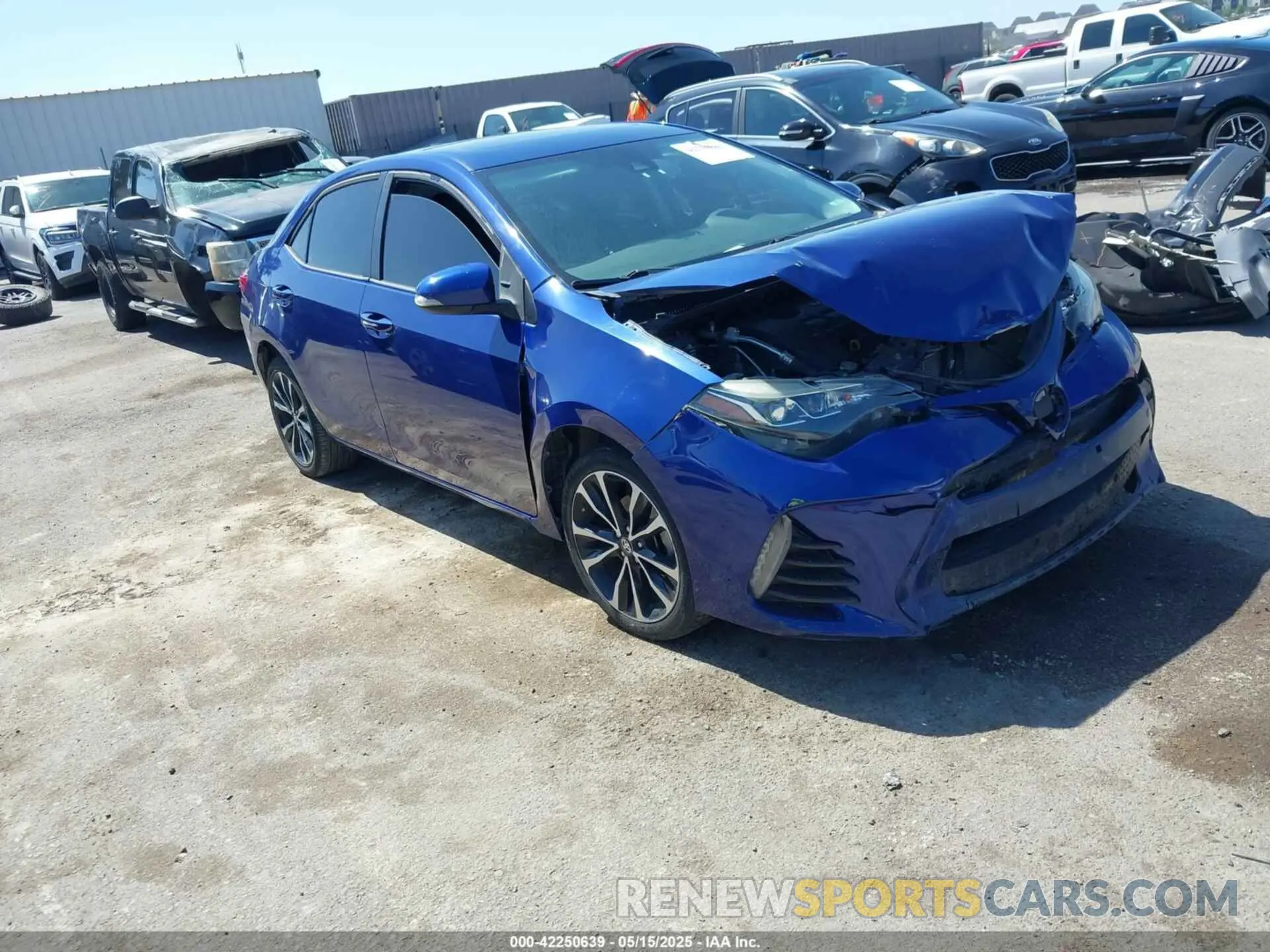 1 fotografías del automóvil dañado 5YFBURHE8KP939794 TOYOTA COROLLA 2019
