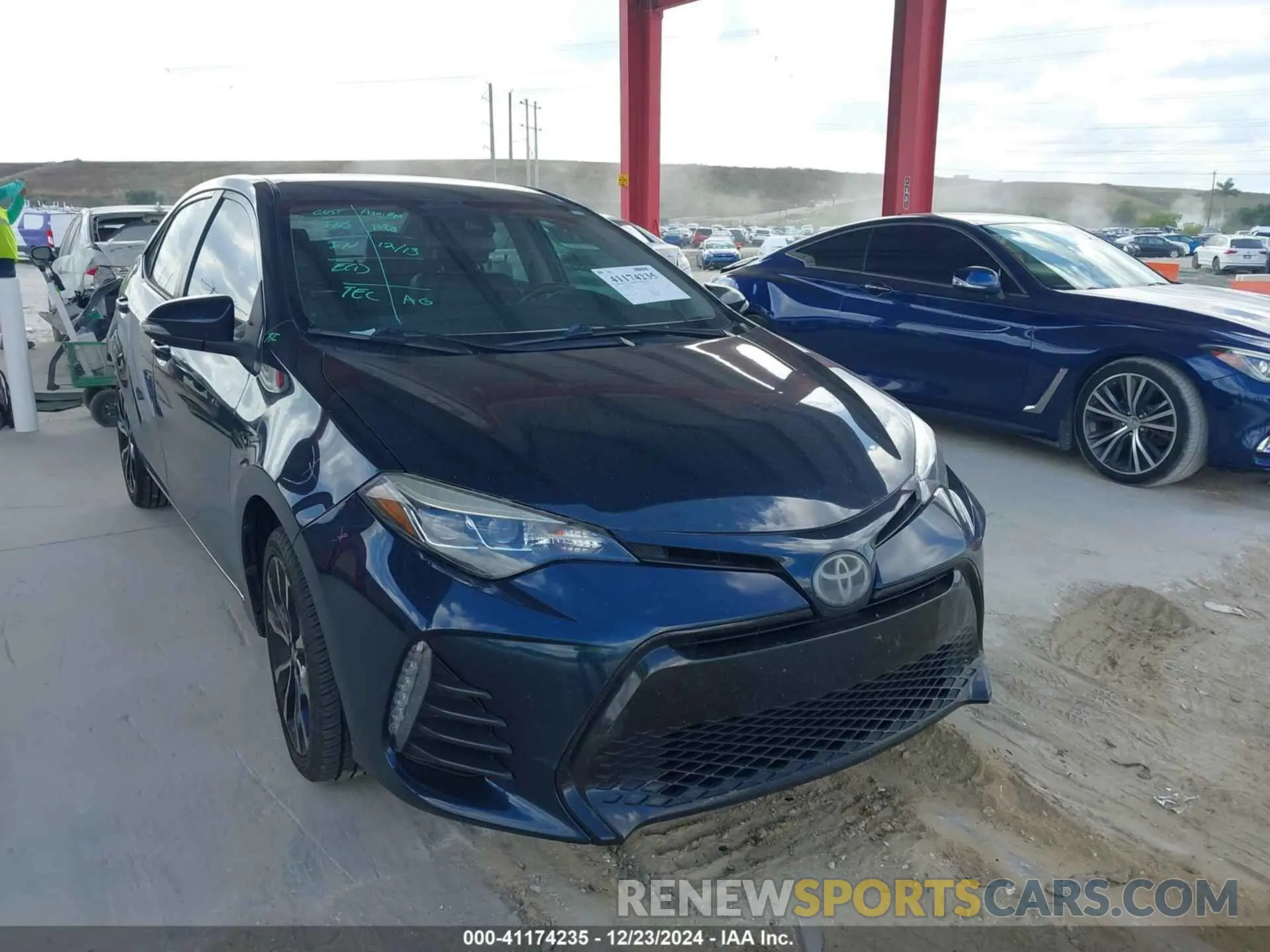 1 fotografías del automóvil dañado 5YFBURHE8KP942081 TOYOTA COROLLA 2019