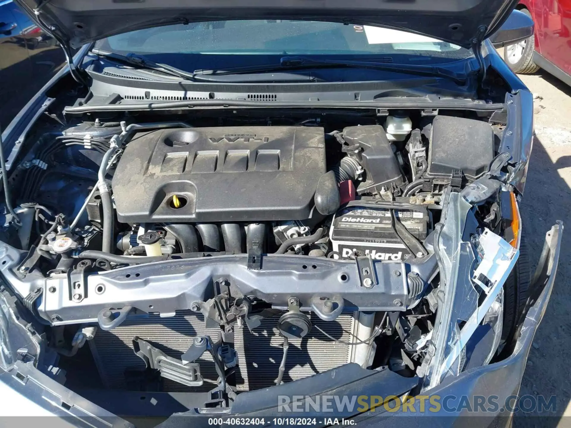 10 fotografías del automóvil dañado 5YFBURHE8KP943067 TOYOTA COROLLA 2019