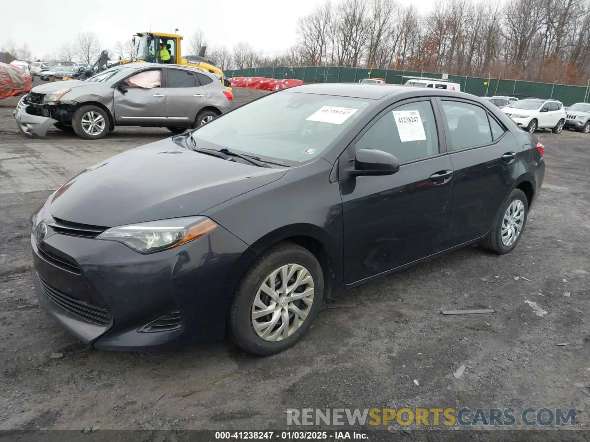 2 fotografías del automóvil dañado 5YFBURHE9KP870243 TOYOTA COROLLA 2019