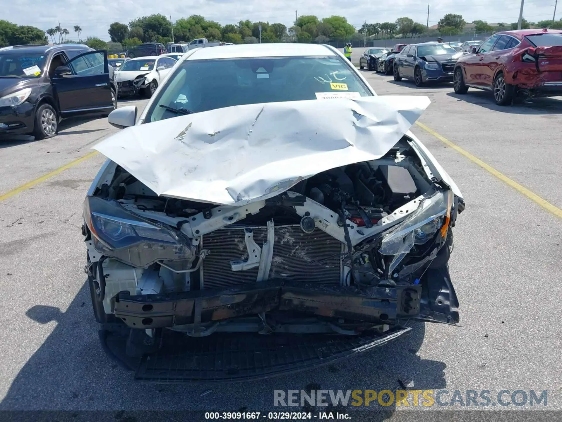 6 fotografías del automóvil dañado 5YFBURHE9KP878228 TOYOTA COROLLA 2019