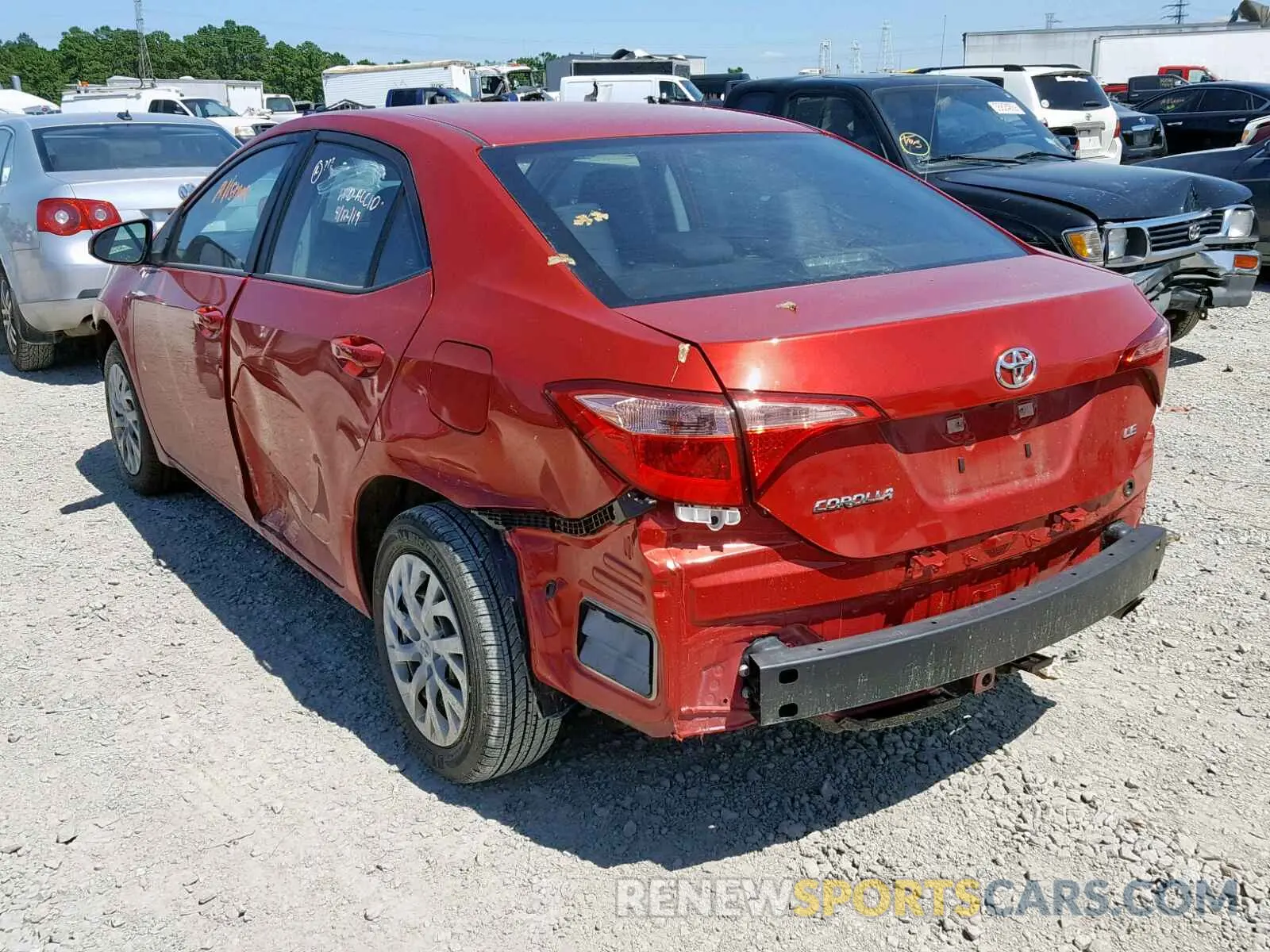 3 fotografías del automóvil dañado 5YFBURHE9KP879055 TOYOTA COROLLA 2019