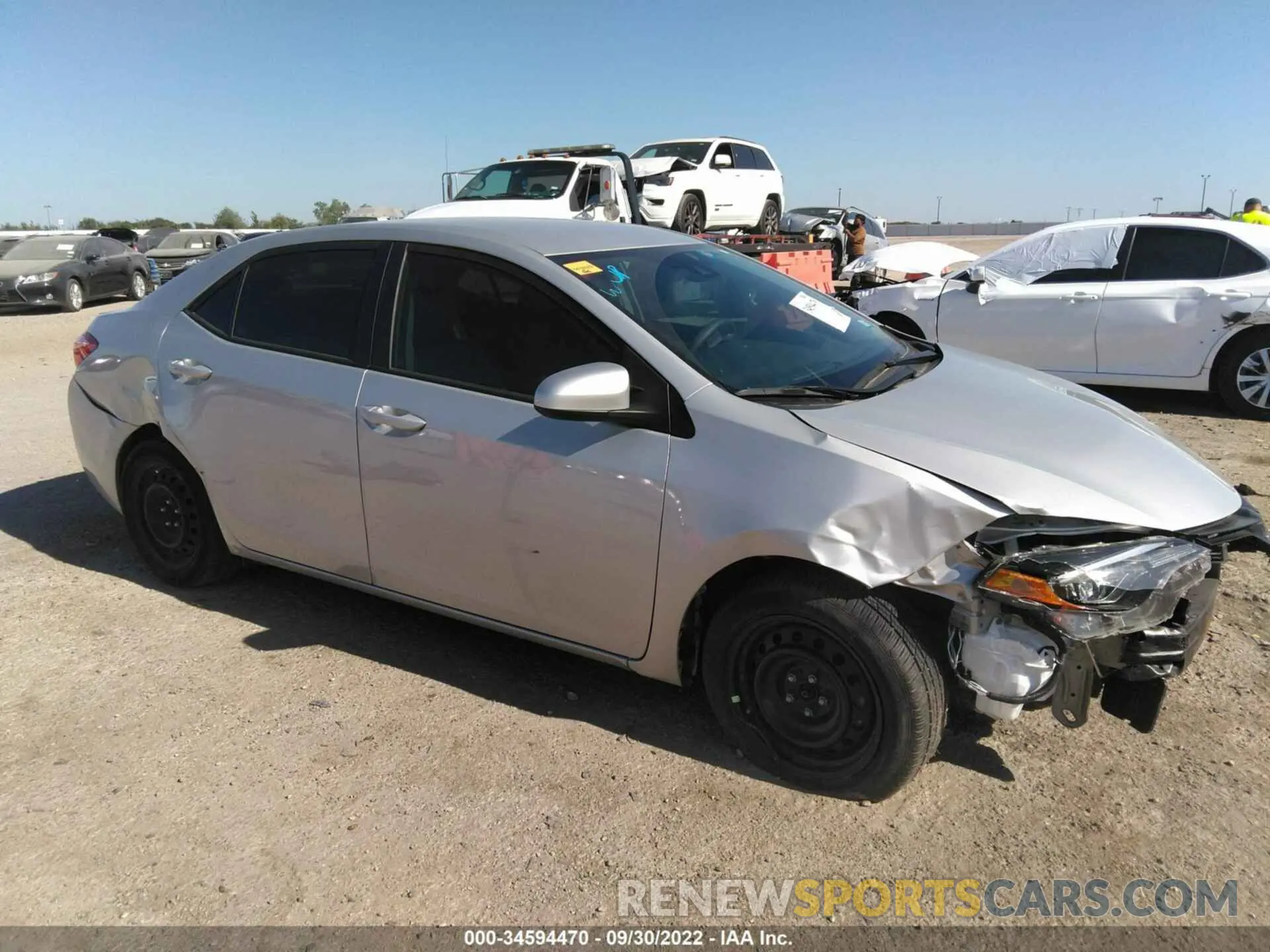 6 fotografías del automóvil dañado 5YFBURHE9KP881713 TOYOTA COROLLA 2019