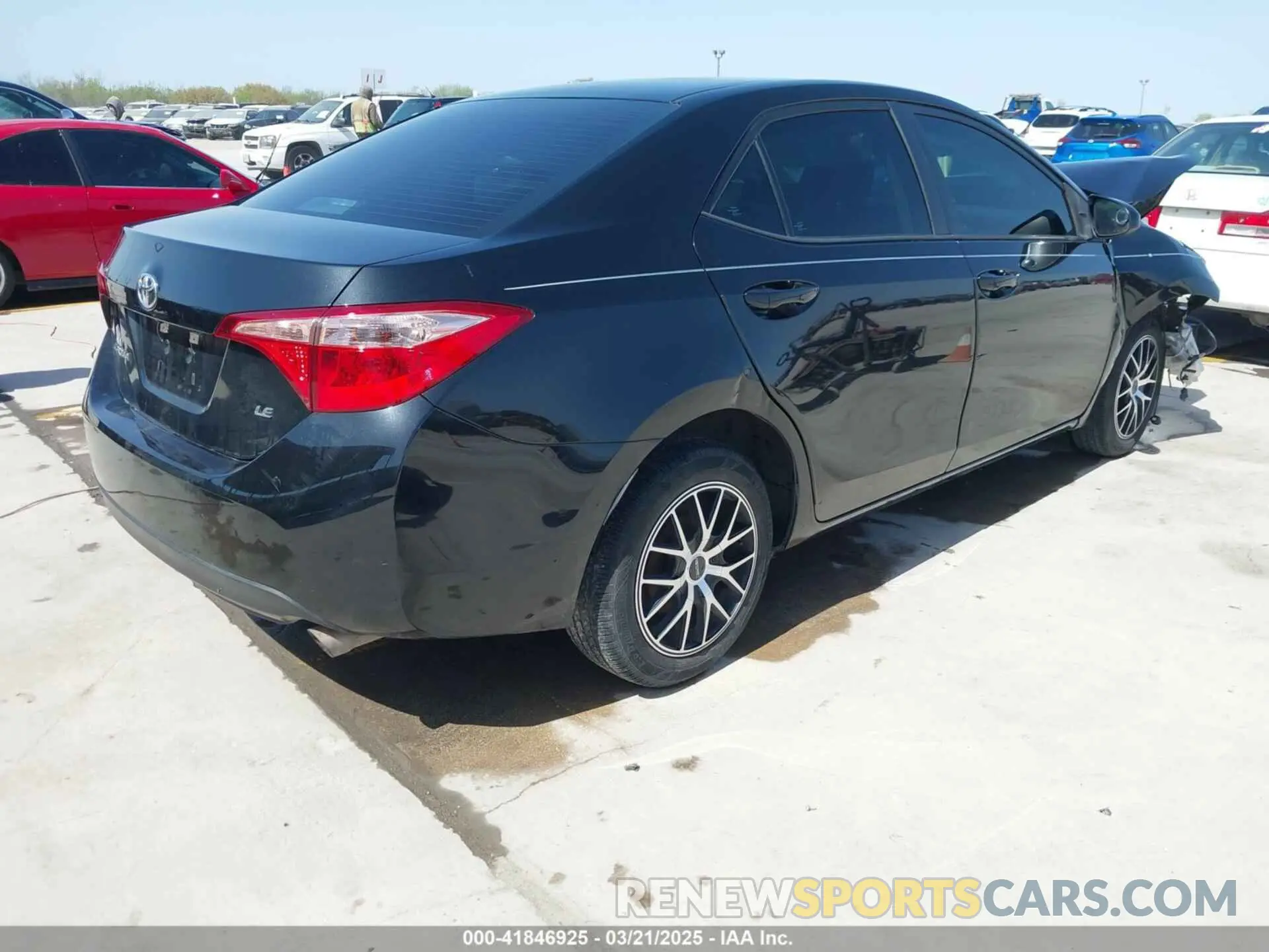 4 fotografías del automóvil dañado 5YFBURHE9KP882103 TOYOTA COROLLA 2019
