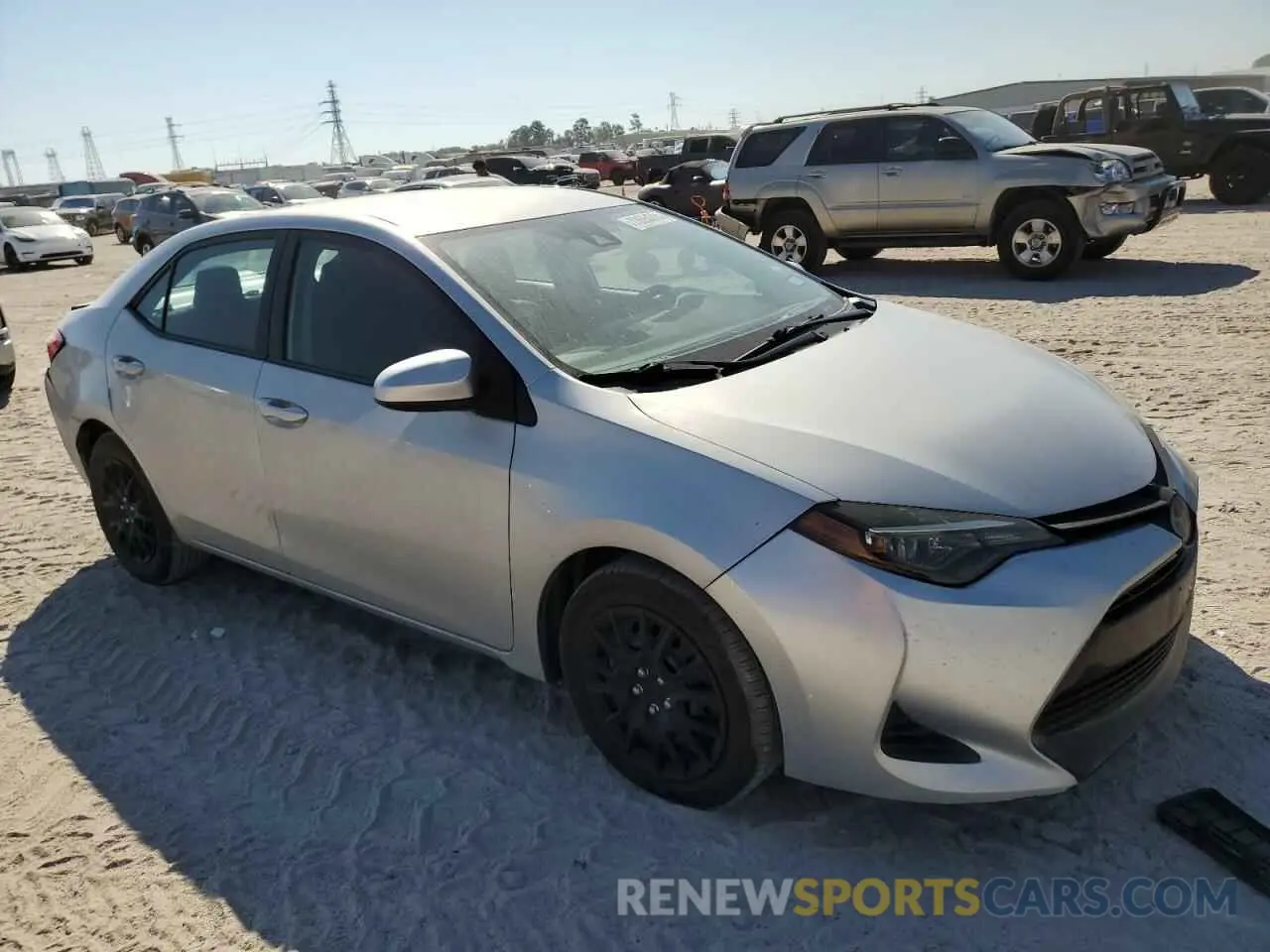 4 fotografías del automóvil dañado 5YFBURHE9KP884479 TOYOTA COROLLA 2019
