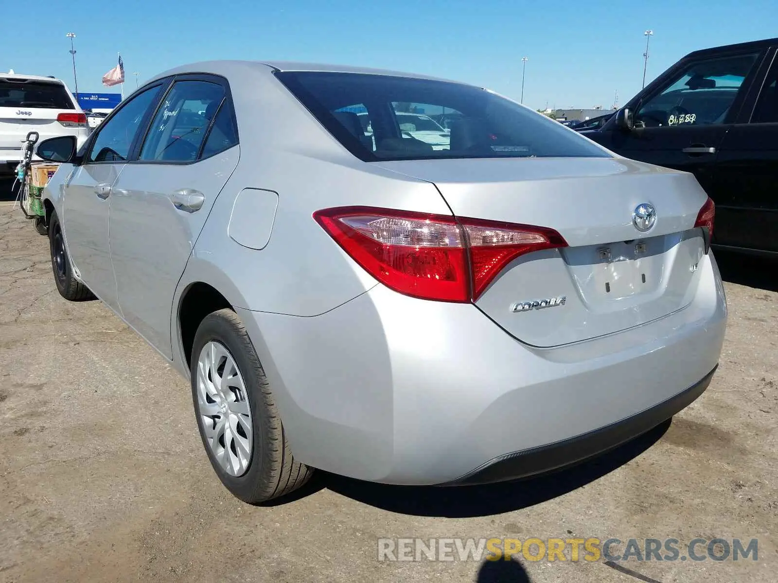 3 fotografías del automóvil dañado 5YFBURHE9KP885342 TOYOTA COROLLA 2019