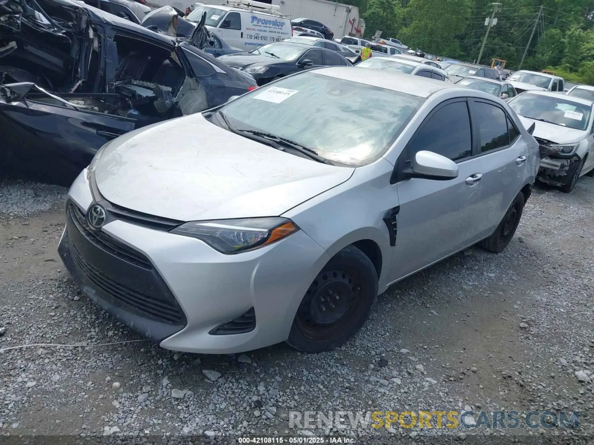 2 fotografías del automóvil dañado 5YFBURHE9KP886488 TOYOTA COROLLA 2019