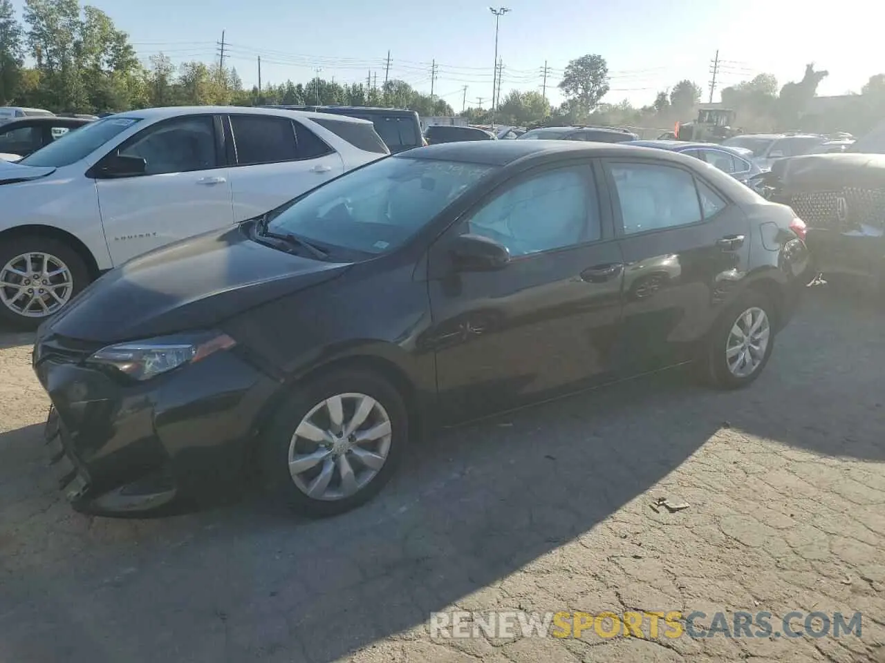 1 fotografías del automóvil dañado 5YFBURHE9KP886670 TOYOTA COROLLA 2019