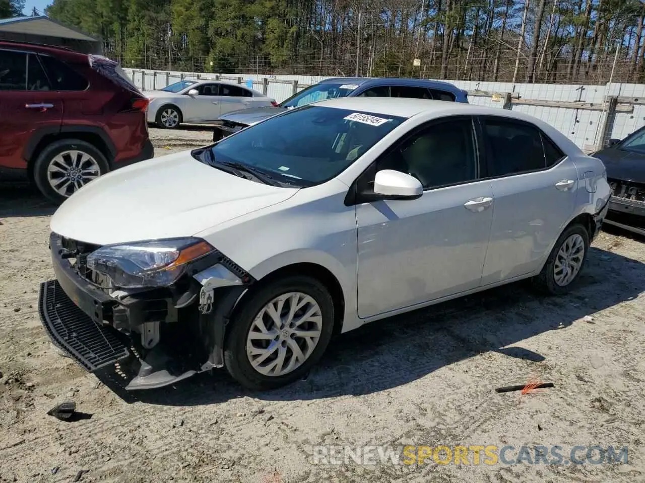 1 fotografías del automóvil dañado 5YFBURHE9KP889276 TOYOTA COROLLA 2019