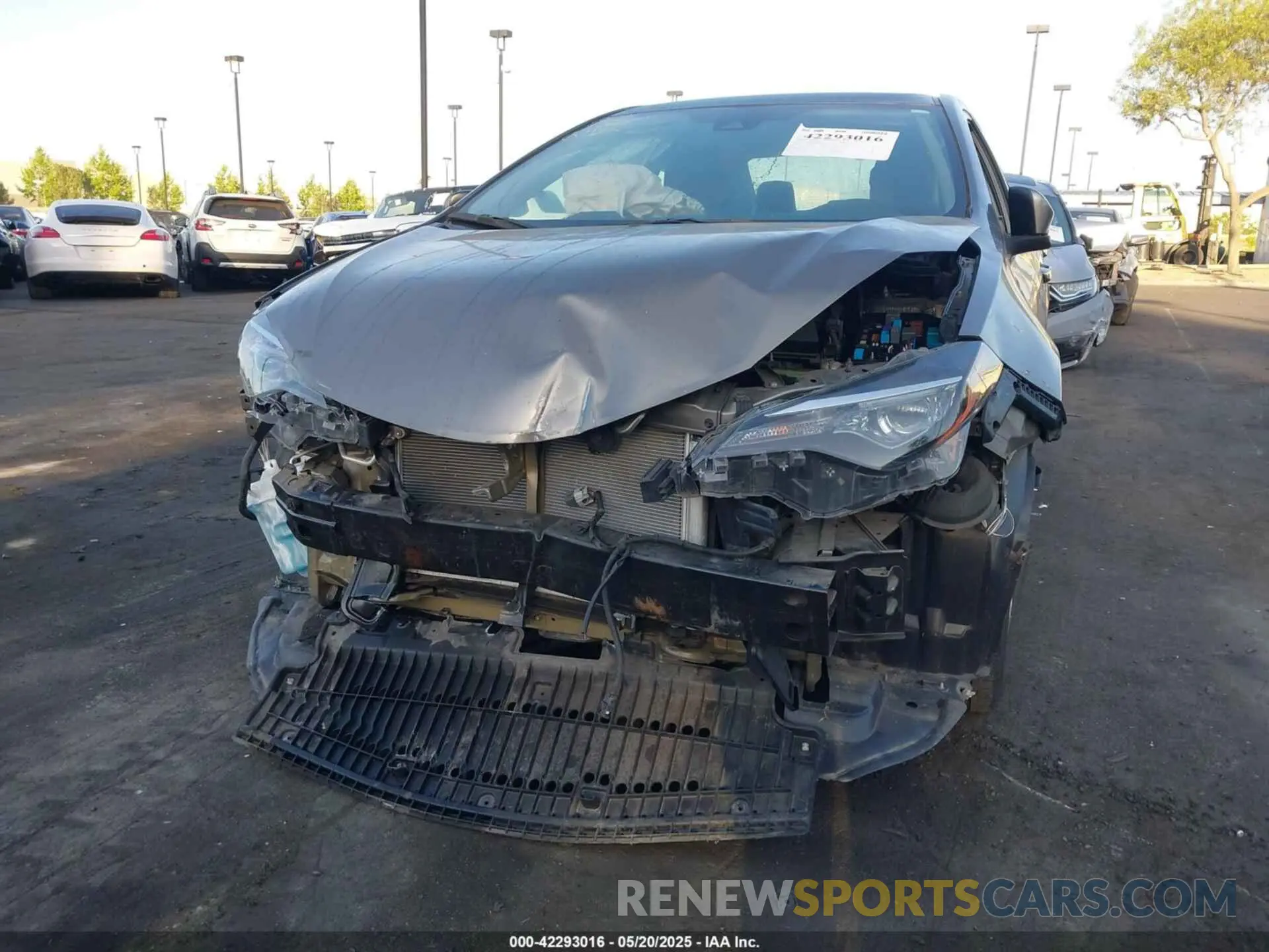 6 fotografías del automóvil dañado 5YFBURHE9KP891285 TOYOTA COROLLA 2019