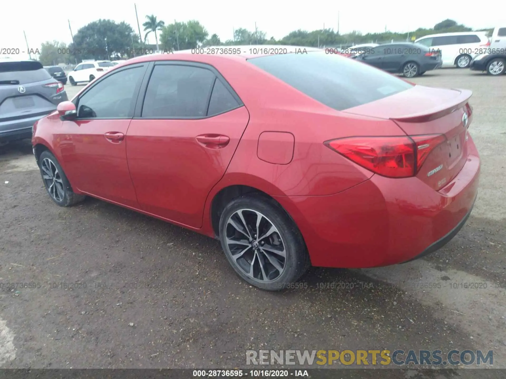 3 fotografías del automóvil dañado 5YFBURHE9KP898639 TOYOTA COROLLA 2019