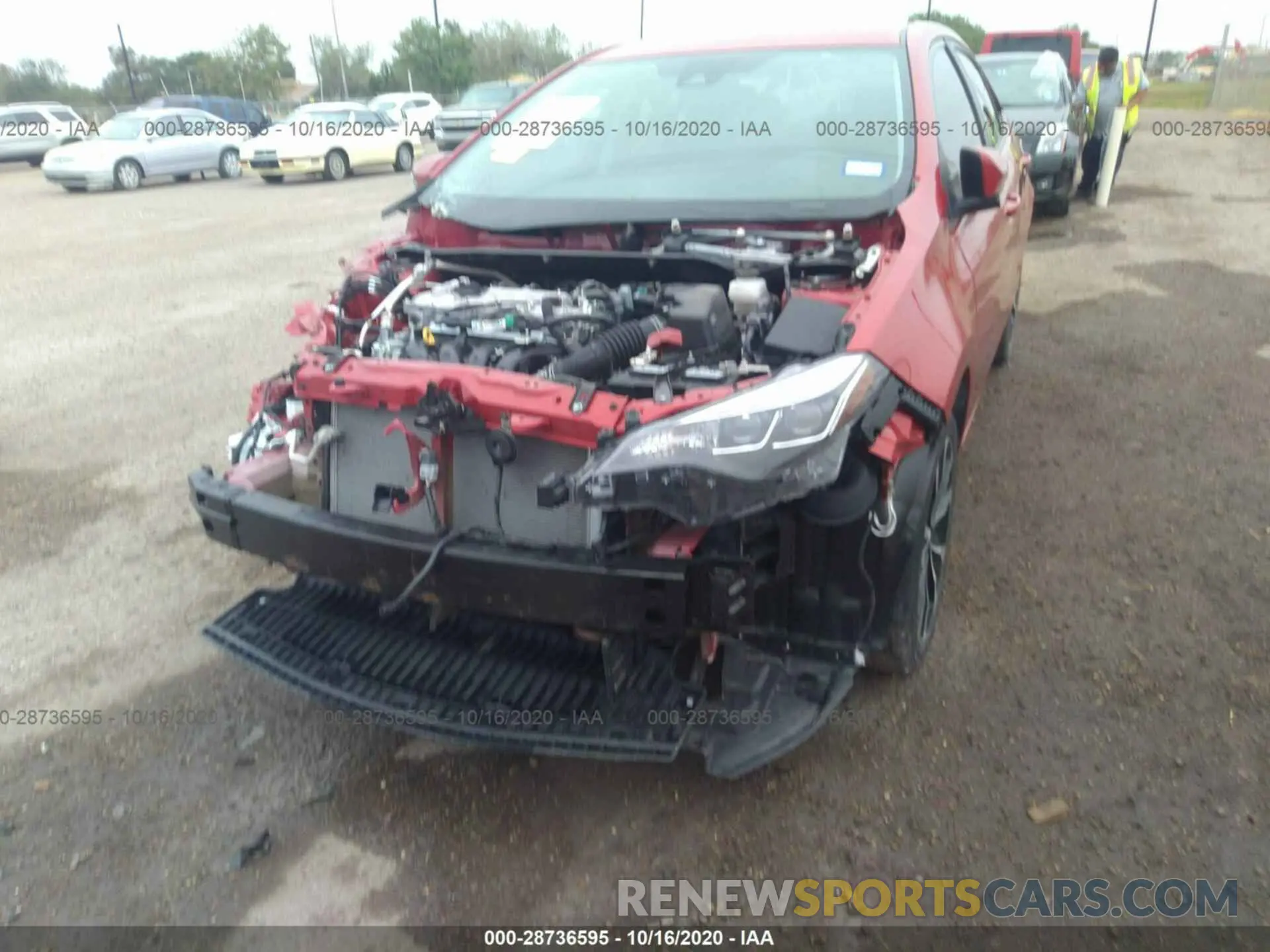 6 fotografías del automóvil dañado 5YFBURHE9KP898639 TOYOTA COROLLA 2019