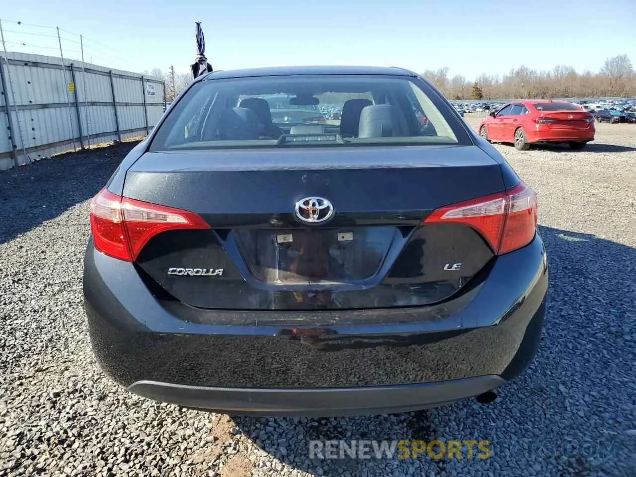 6 fotografías del automóvil dañado 5YFBURHE9KP898642 TOYOTA COROLLA 2019