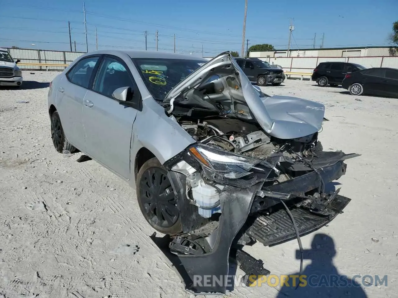 1 fotografías del automóvil dañado 5YFBURHE9KP899922 TOYOTA COROLLA 2019