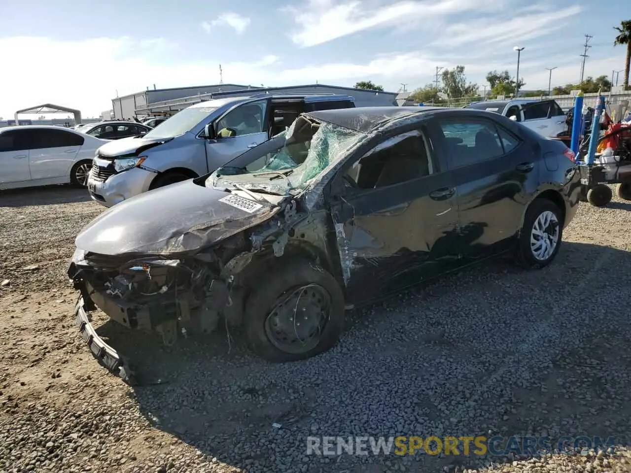 1 fotografías del automóvil dañado 5YFBURHE9KP904634 TOYOTA COROLLA 2019
