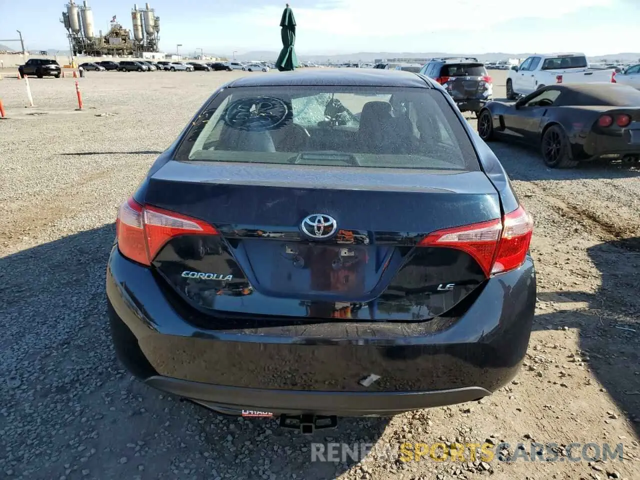 6 fotografías del automóvil dañado 5YFBURHE9KP904634 TOYOTA COROLLA 2019