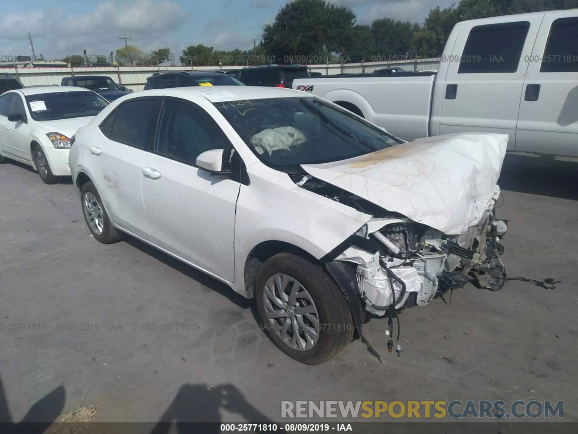 1 fotografías del automóvil dañado 5YFBURHE9KP906304 TOYOTA COROLLA 2019