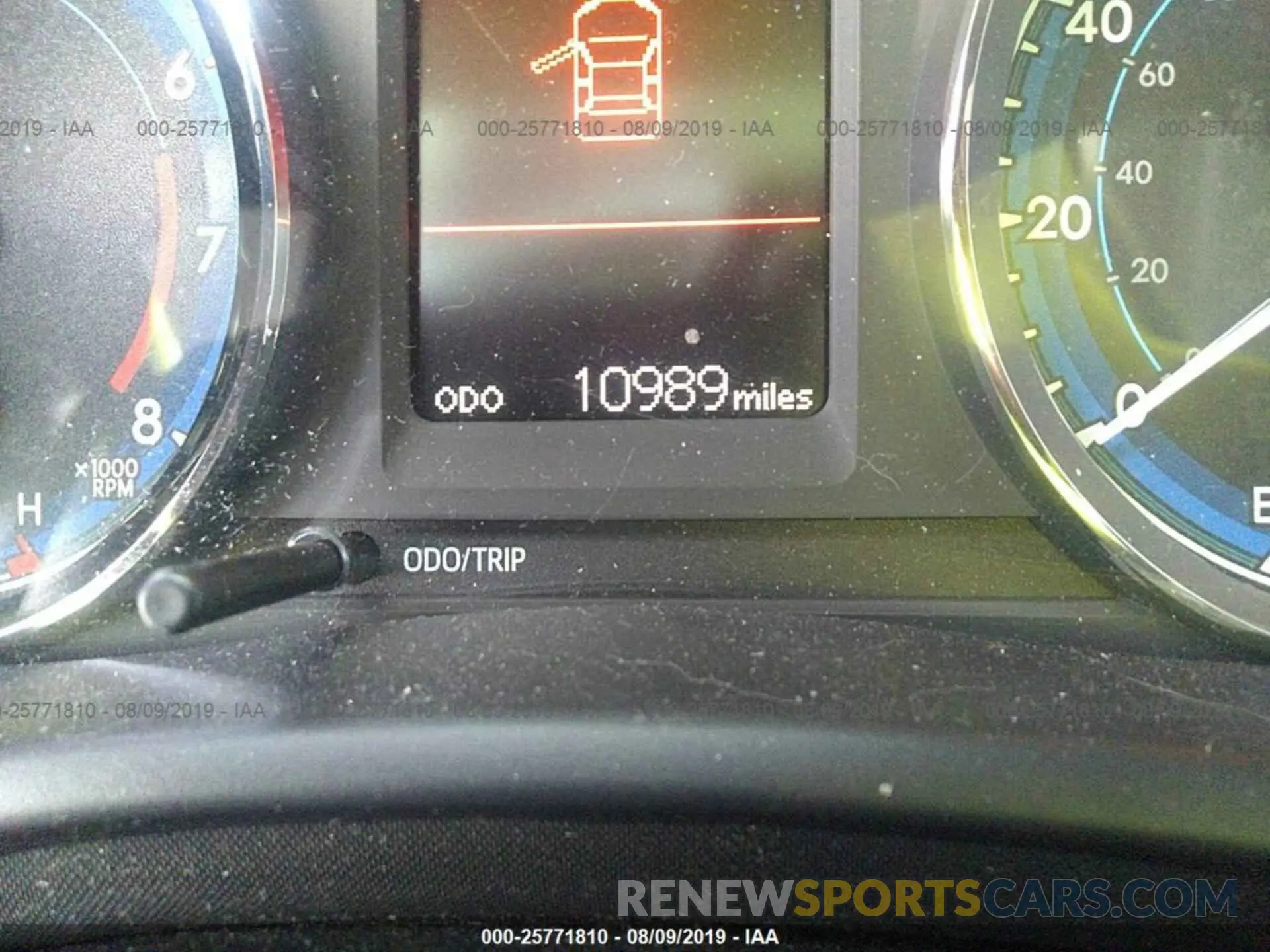 7 fotografías del automóvil dañado 5YFBURHE9KP906304 TOYOTA COROLLA 2019