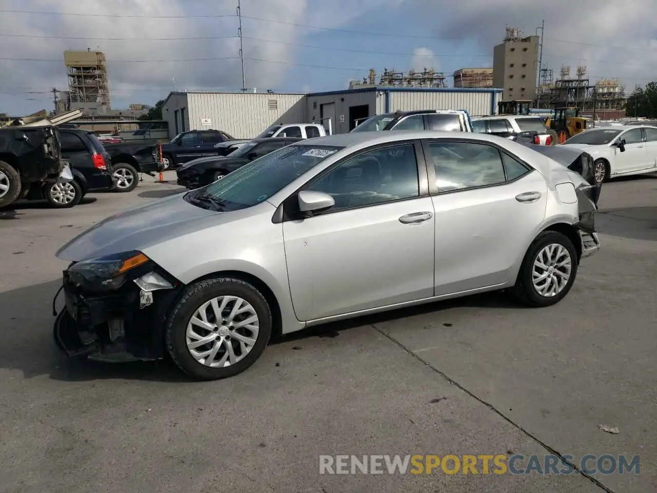 1 fotografías del automóvil dañado 5YFBURHE9KP909381 TOYOTA COROLLA 2019