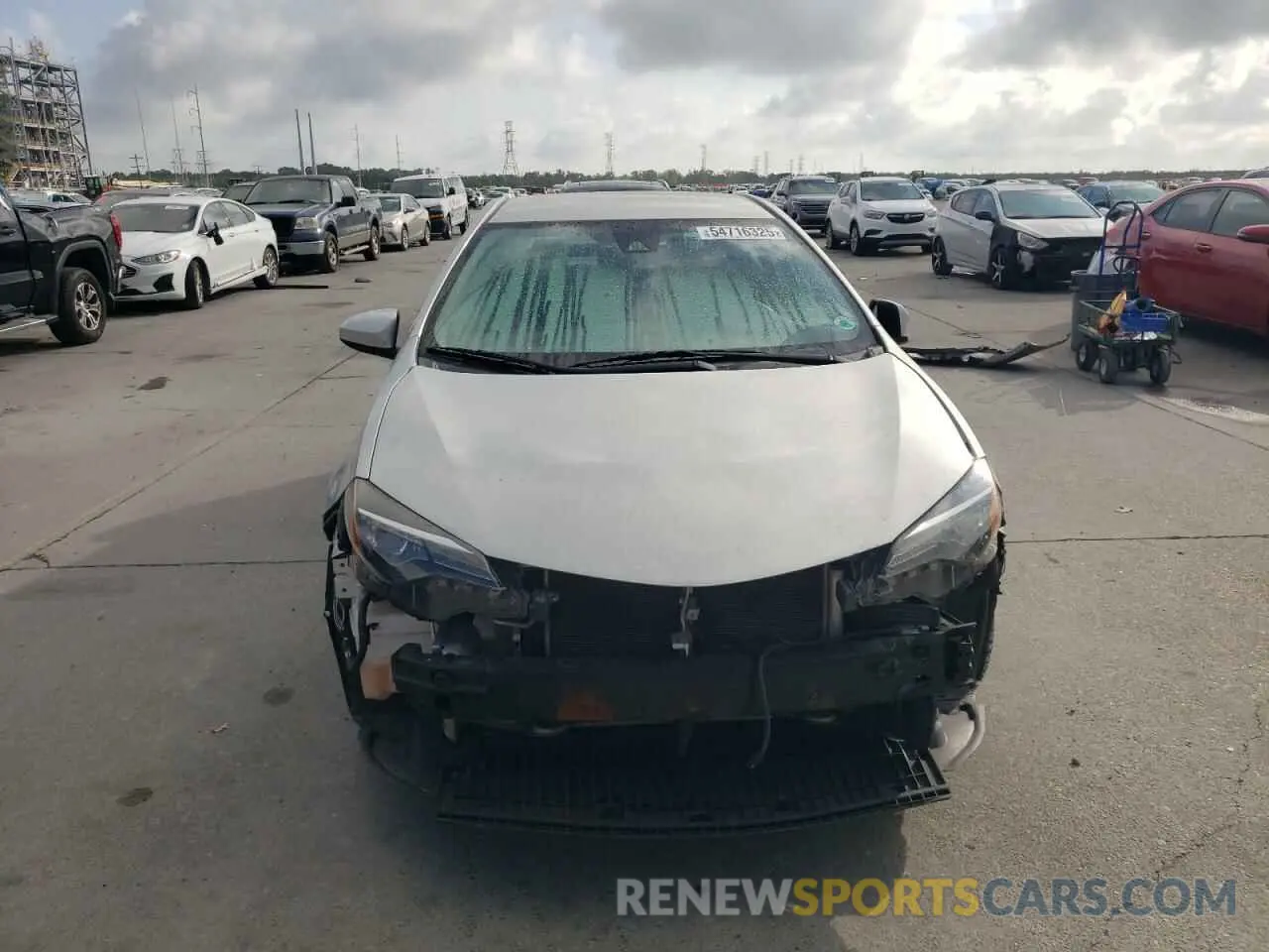 5 fotografías del automóvil dañado 5YFBURHE9KP909381 TOYOTA COROLLA 2019