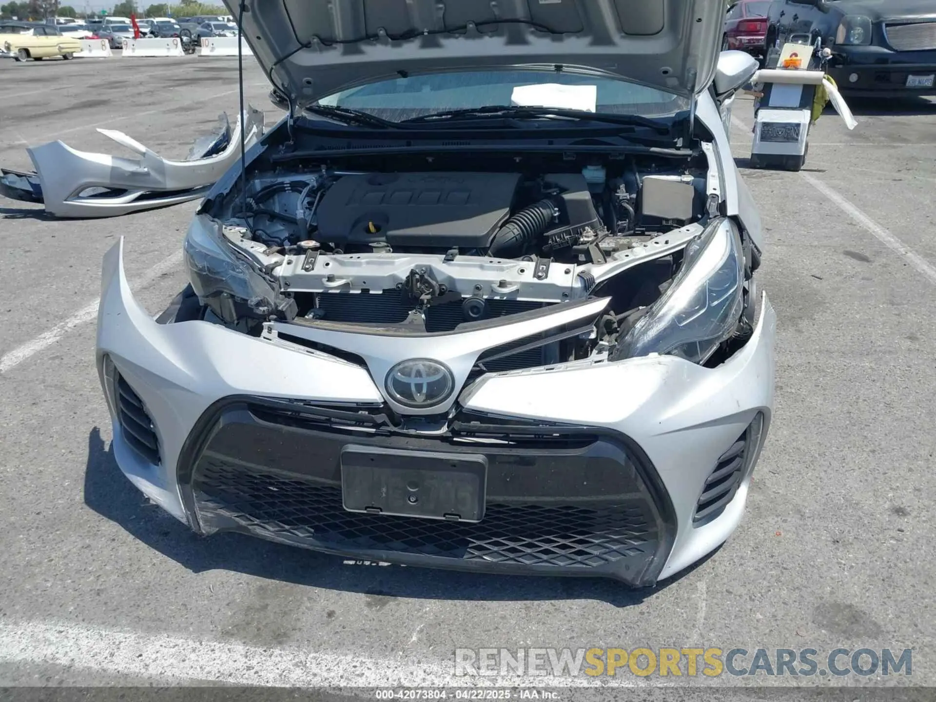 6 fotografías del automóvil dañado 5YFBURHE9KP917996 TOYOTA COROLLA 2019