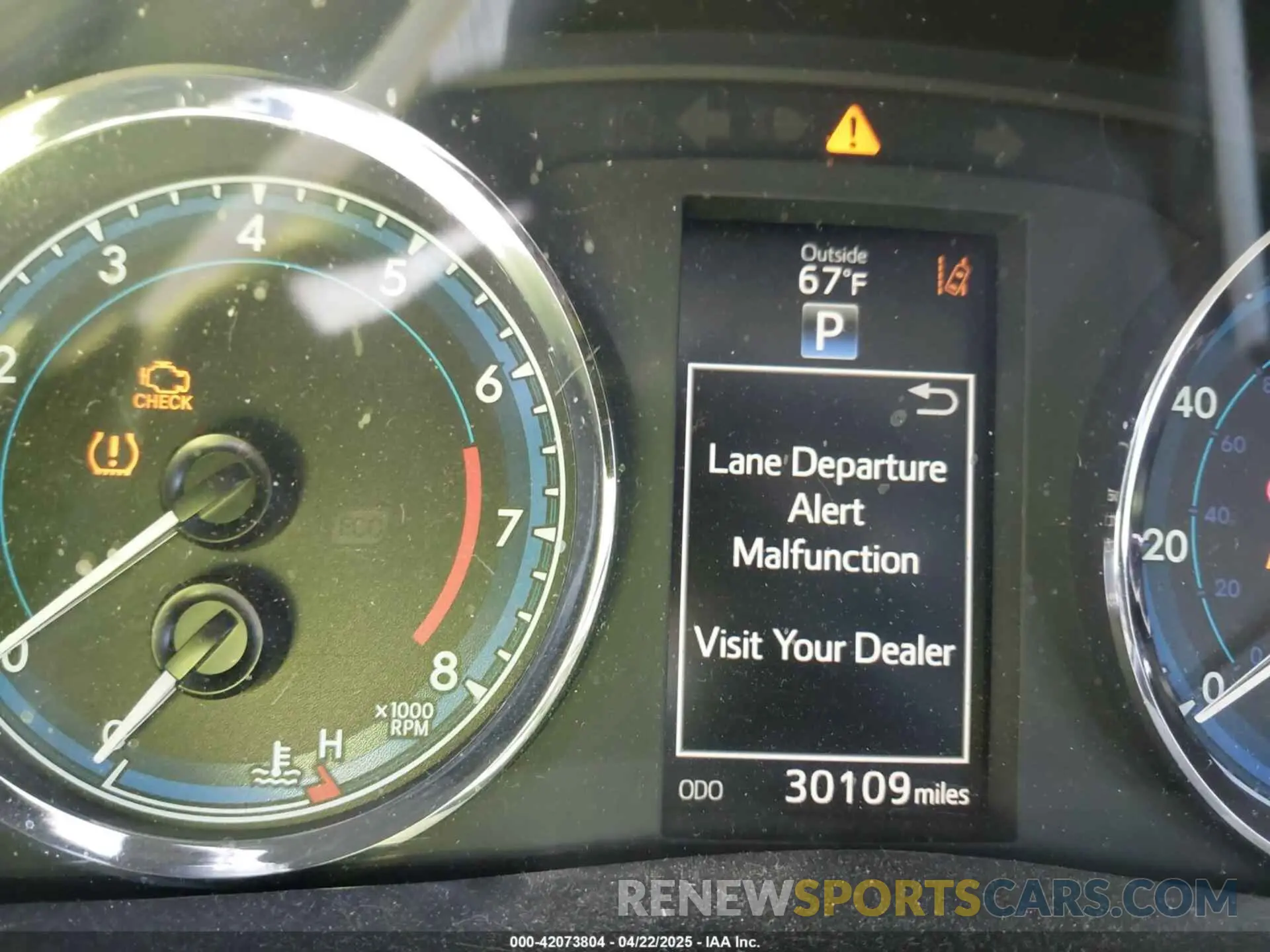 7 fotografías del automóvil dañado 5YFBURHE9KP917996 TOYOTA COROLLA 2019