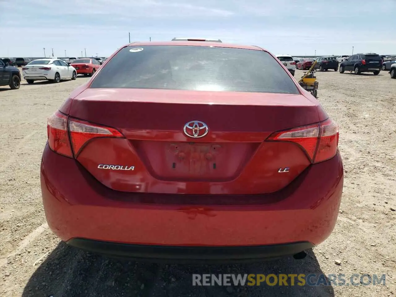 6 fotografías del automóvil dañado 5YFBURHE9KP929680 TOYOTA COROLLA 2019