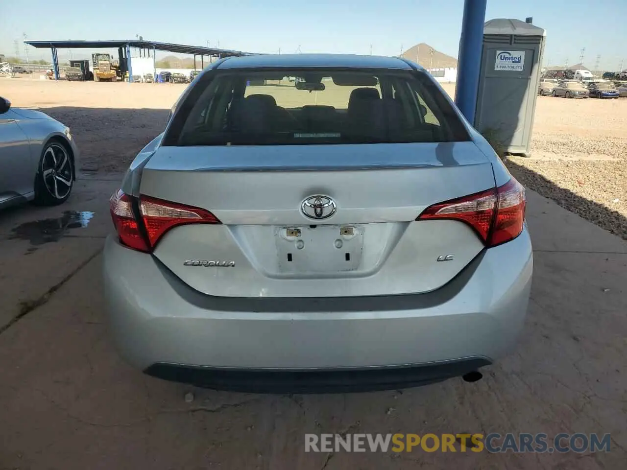 6 fotografías del automóvil dañado 5YFBURHE9KP931722 TOYOTA COROLLA 2019