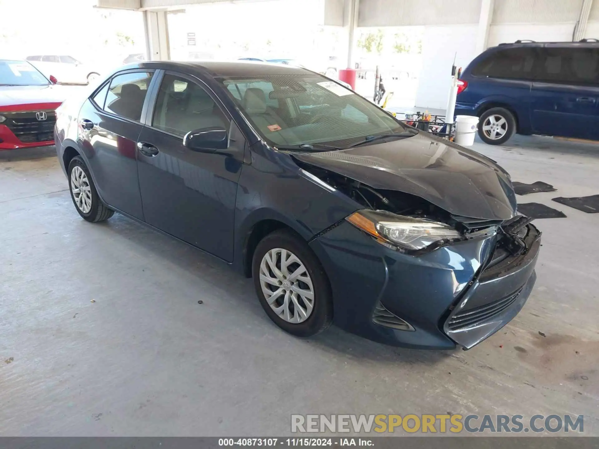 1 fotografías del automóvil dañado 5YFBURHE9KP936838 TOYOTA COROLLA 2019