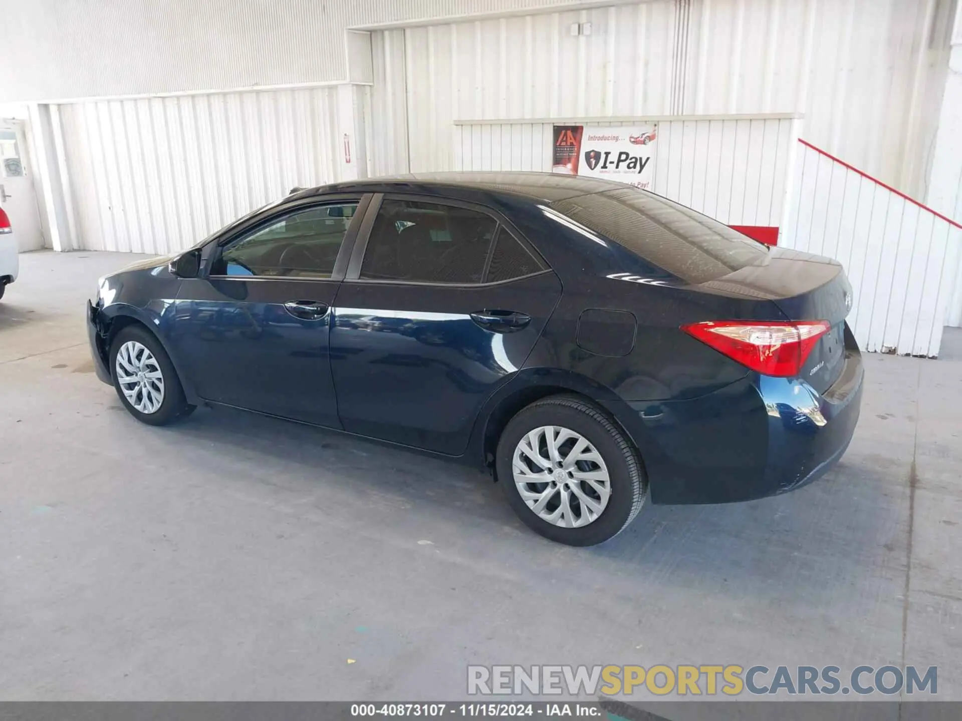 14 fotografías del automóvil dañado 5YFBURHE9KP936838 TOYOTA COROLLA 2019