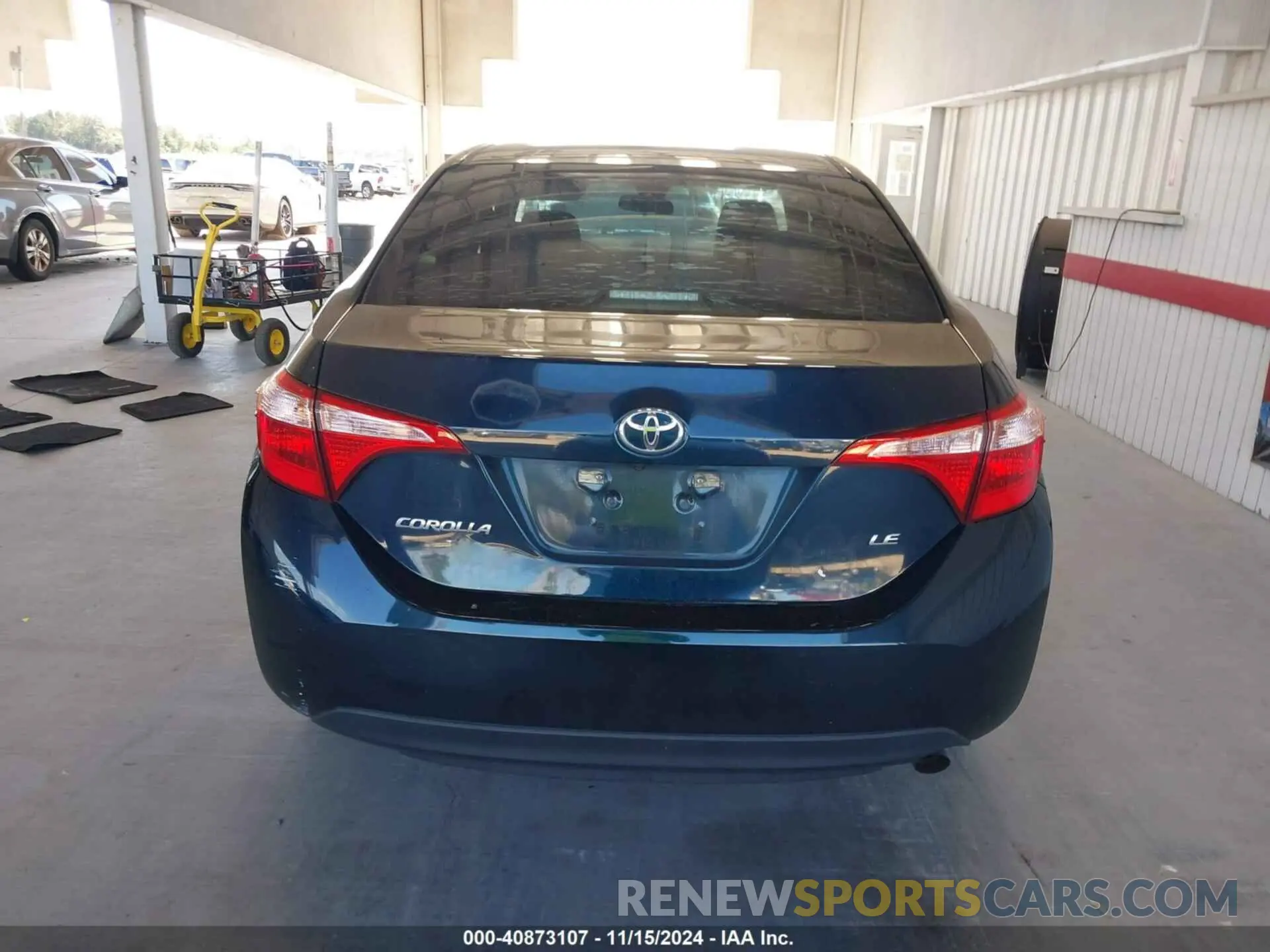 16 fotografías del automóvil dañado 5YFBURHE9KP936838 TOYOTA COROLLA 2019