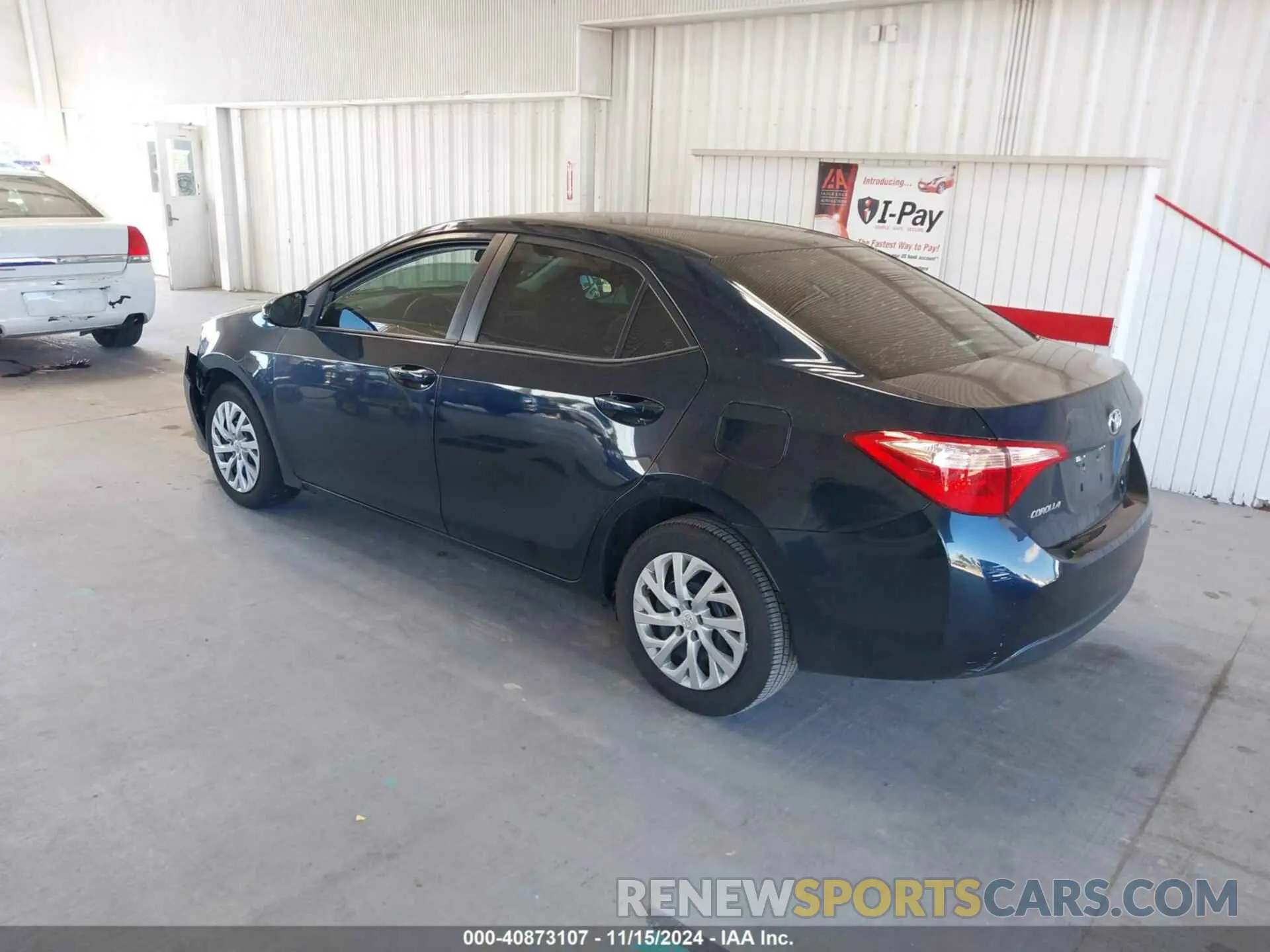 3 fotografías del automóvil dañado 5YFBURHE9KP936838 TOYOTA COROLLA 2019