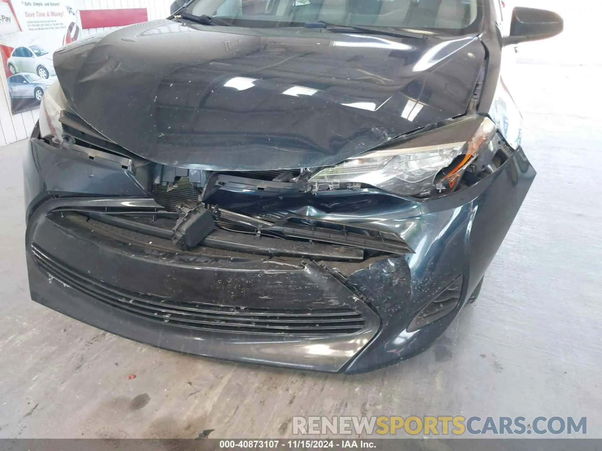 6 fotografías del automóvil dañado 5YFBURHE9KP936838 TOYOTA COROLLA 2019