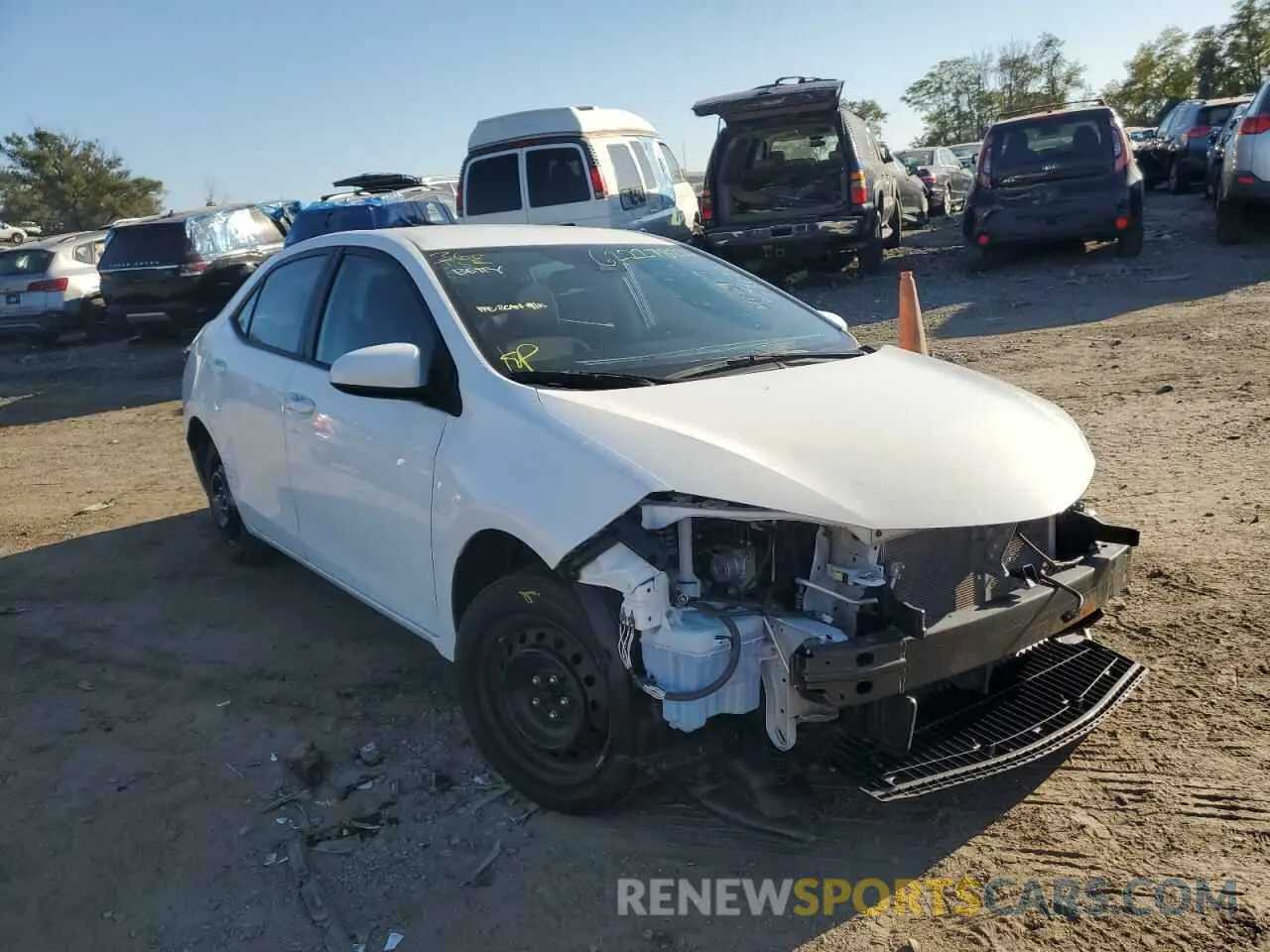 1 fotografías del automóvil dañado 5YFBURHE9KP940369 TOYOTA COROLLA 2019