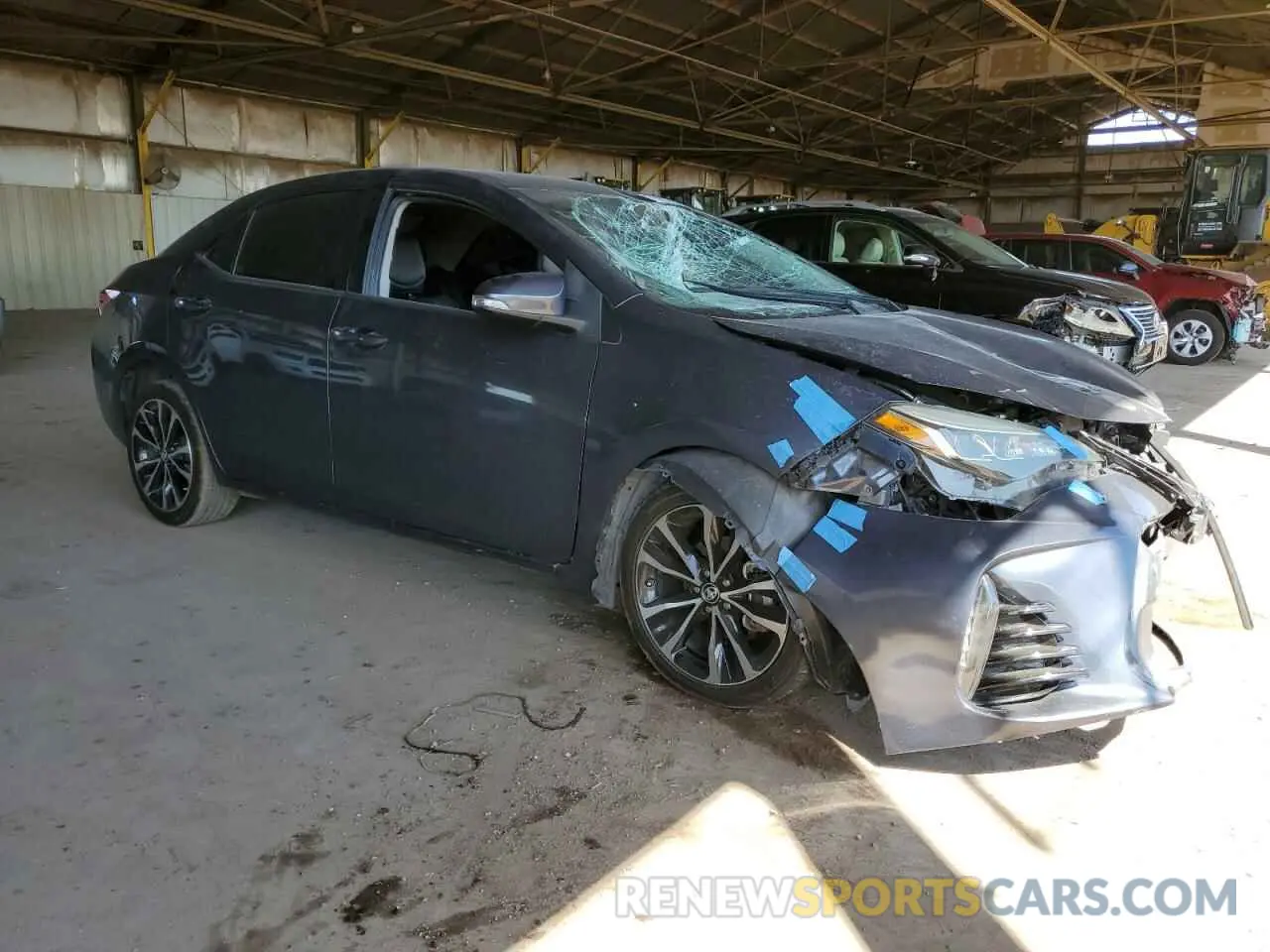 4 fotografías del automóvil dañado 5YFBURHE9KP941618 TOYOTA COROLLA 2019