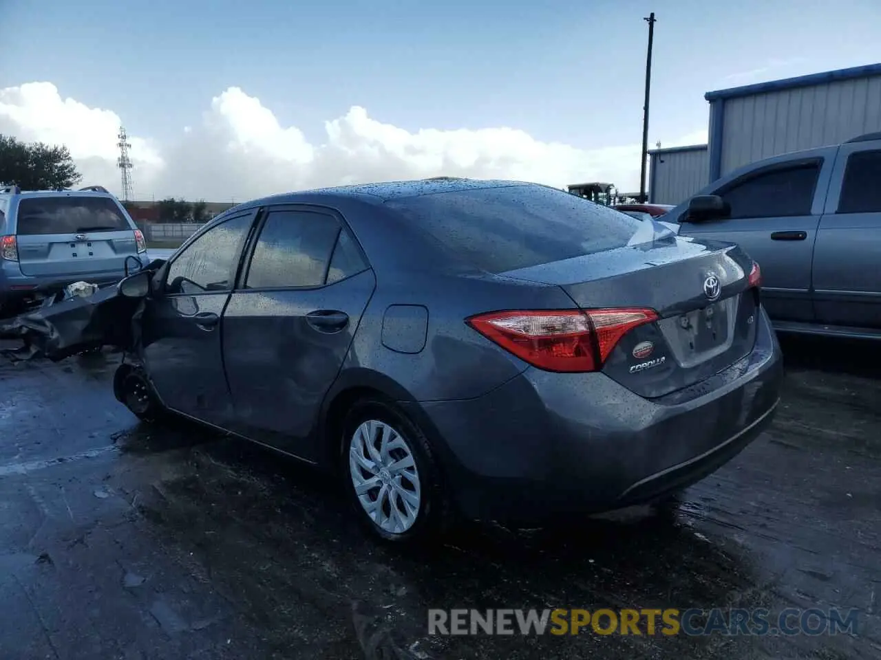 3 fotografías del automóvil dañado 5YFBURHE9KP941831 TOYOTA COROLLA 2019