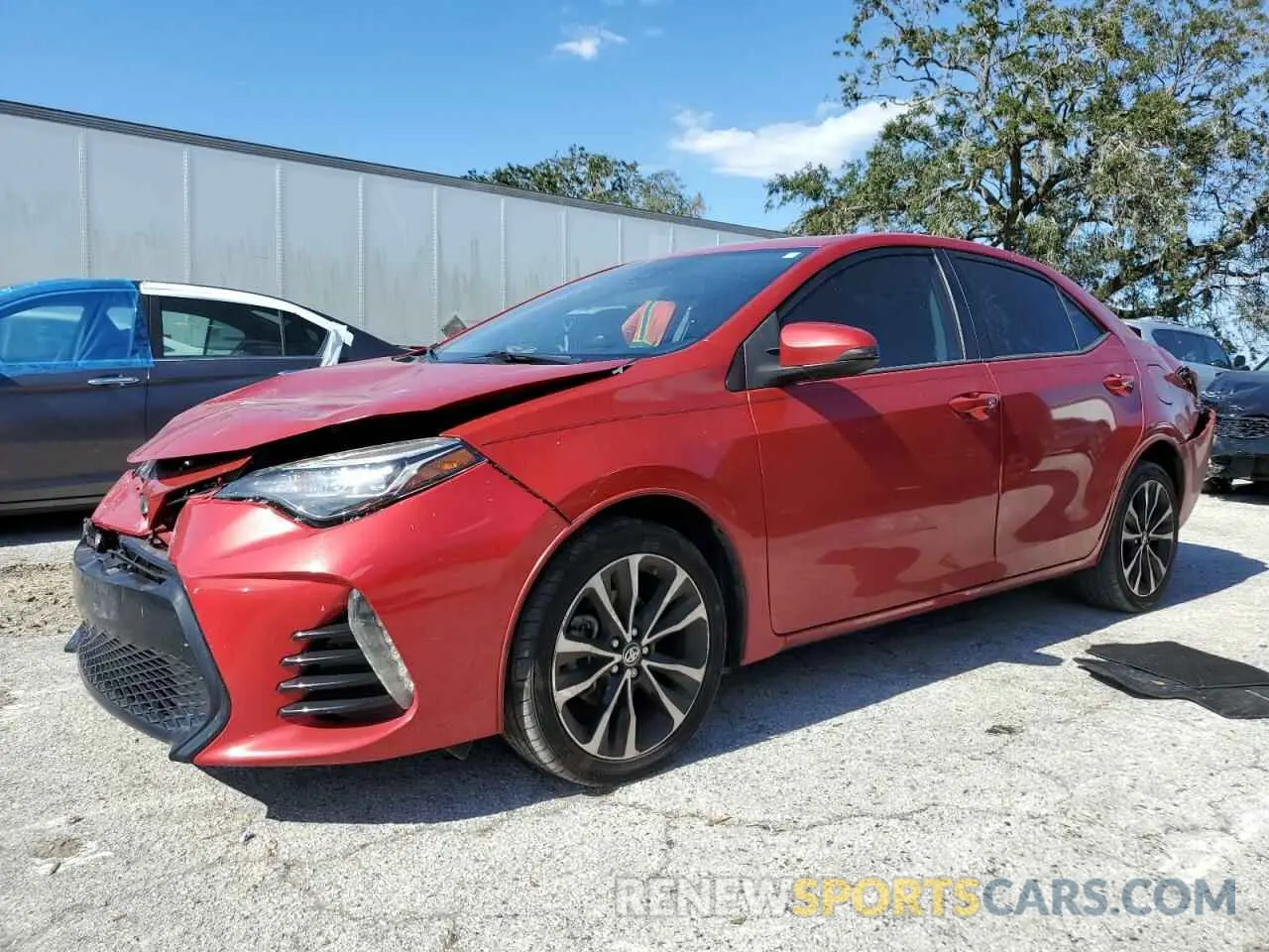 1 fotografías del automóvil dañado 5YFBURHEXKP867688 TOYOTA COROLLA 2019
