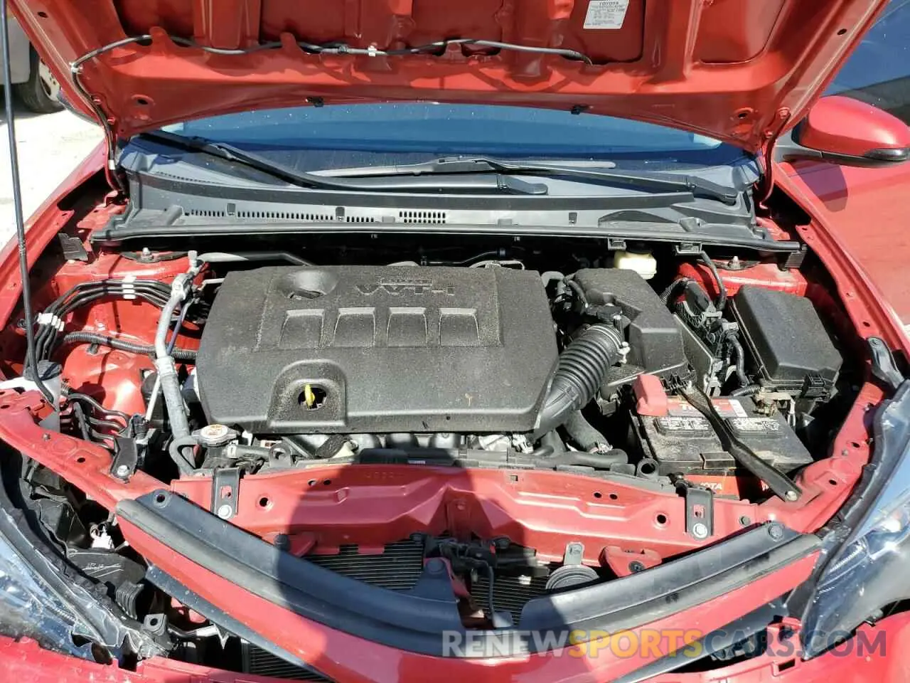 11 fotografías del automóvil dañado 5YFBURHEXKP867688 TOYOTA COROLLA 2019