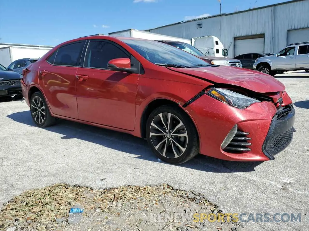 4 fotografías del automóvil dañado 5YFBURHEXKP867688 TOYOTA COROLLA 2019