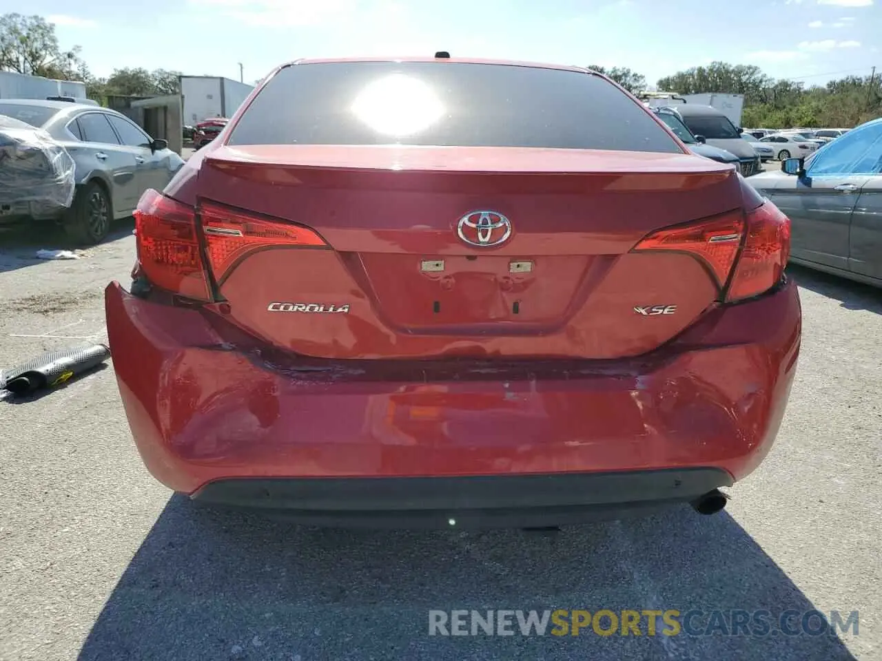 6 fotografías del automóvil dañado 5YFBURHEXKP867688 TOYOTA COROLLA 2019