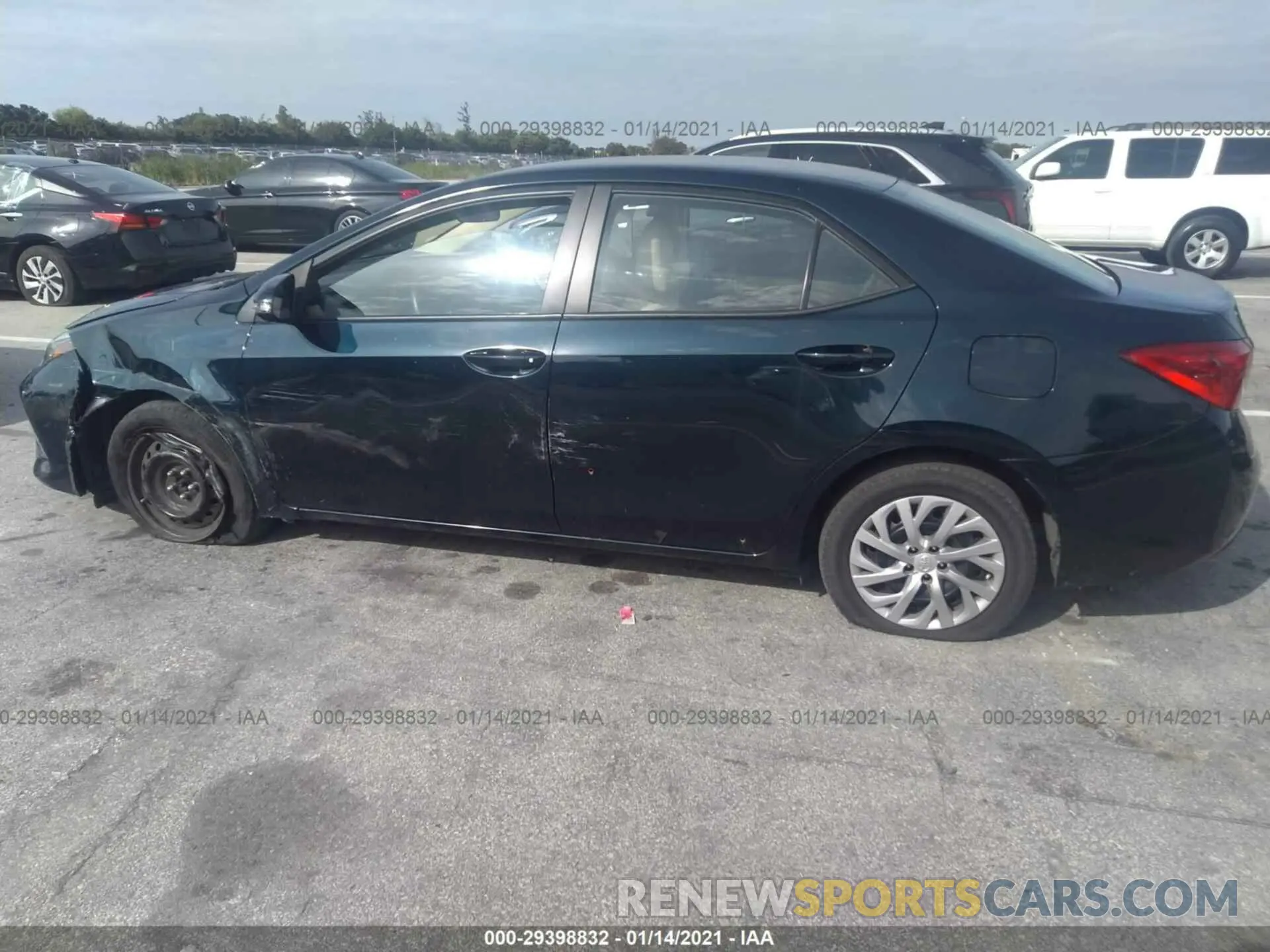 6 fotografías del automóvil dañado 5YFBURHEXKP877394 TOYOTA COROLLA 2019