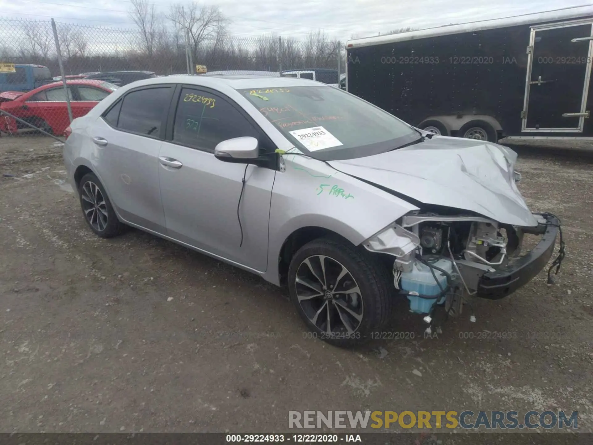 1 fotografías del automóvil dañado 5YFBURHEXKP882627 TOYOTA COROLLA 2019
