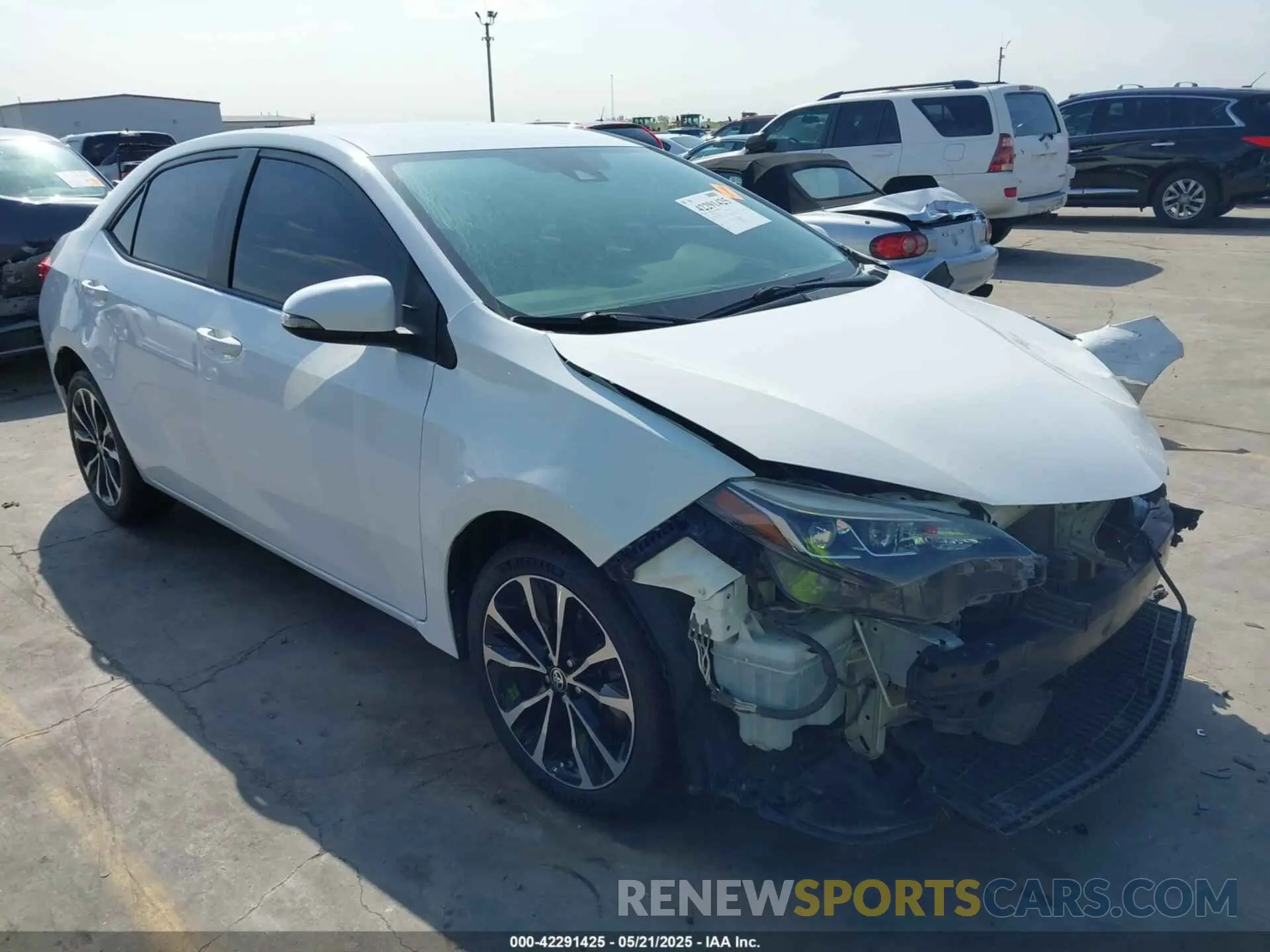 1 fotografías del automóvil dañado 5YFBURHEXKP885270 TOYOTA COROLLA 2019