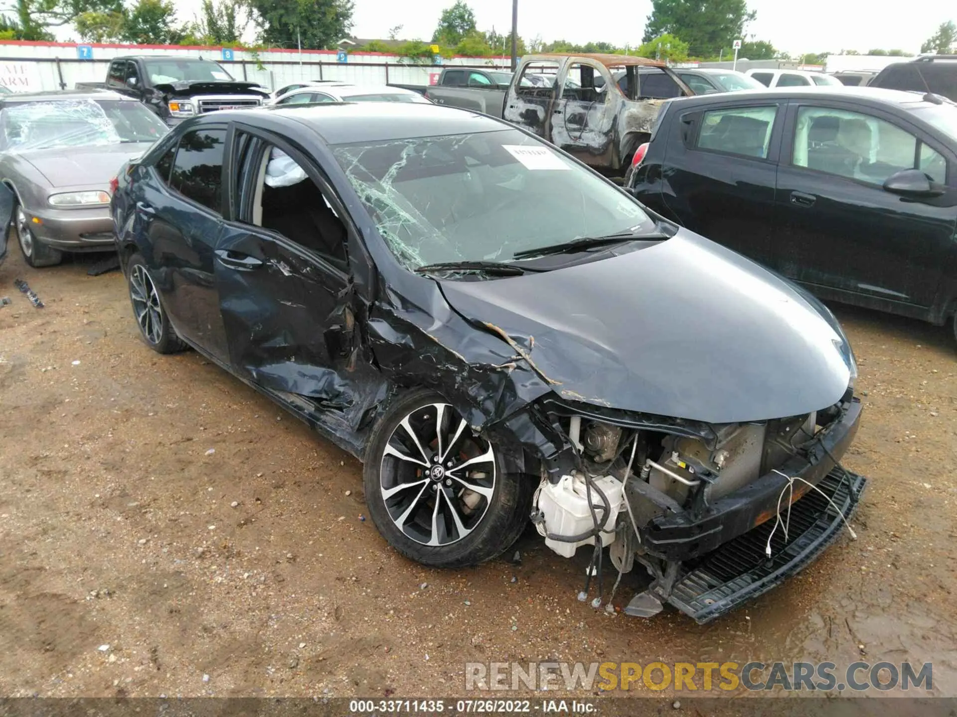 1 fotografías del automóvil dañado 5YFBURHEXKP887262 TOYOTA COROLLA 2019