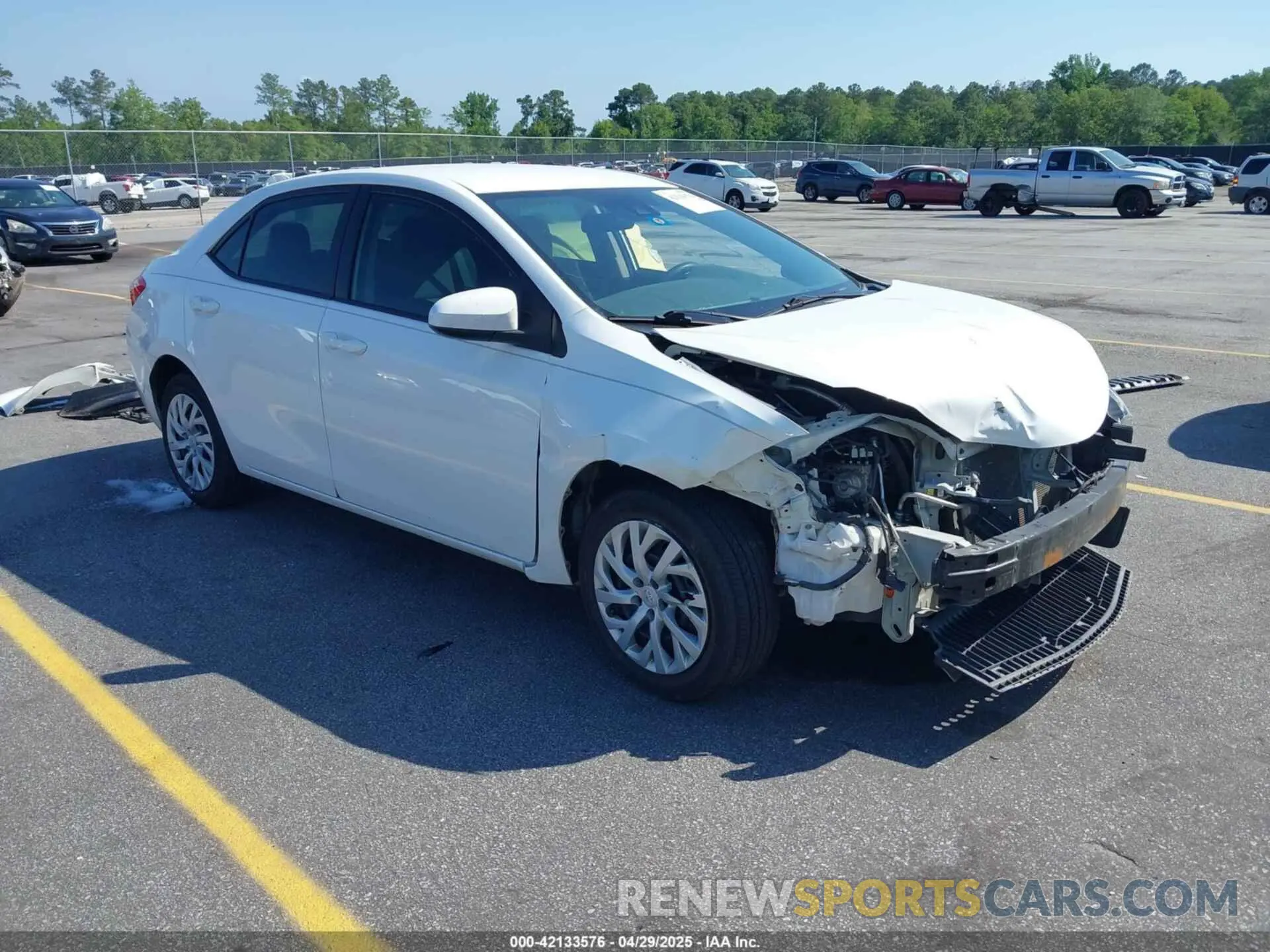 1 fotografías del automóvil dañado 5YFBURHEXKP887648 TOYOTA COROLLA 2019