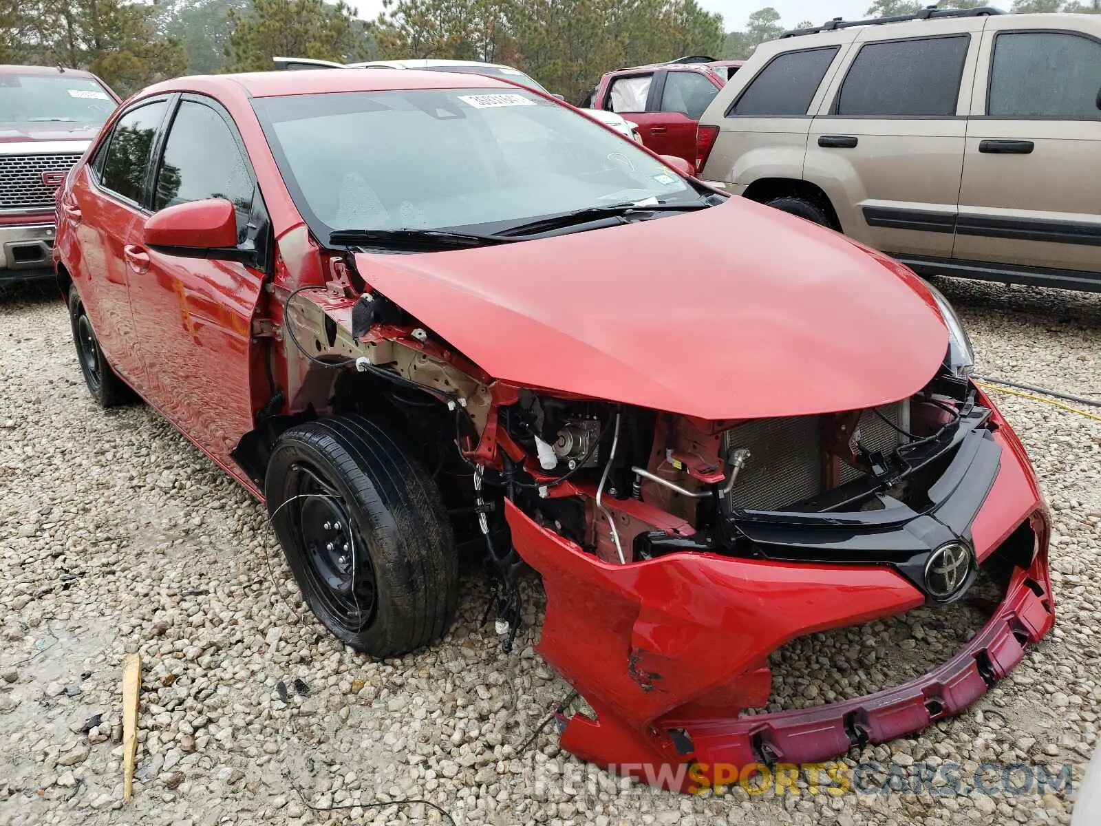 1 fotografías del automóvil dañado 5YFBURHEXKP888427 TOYOTA COROLLA 2019