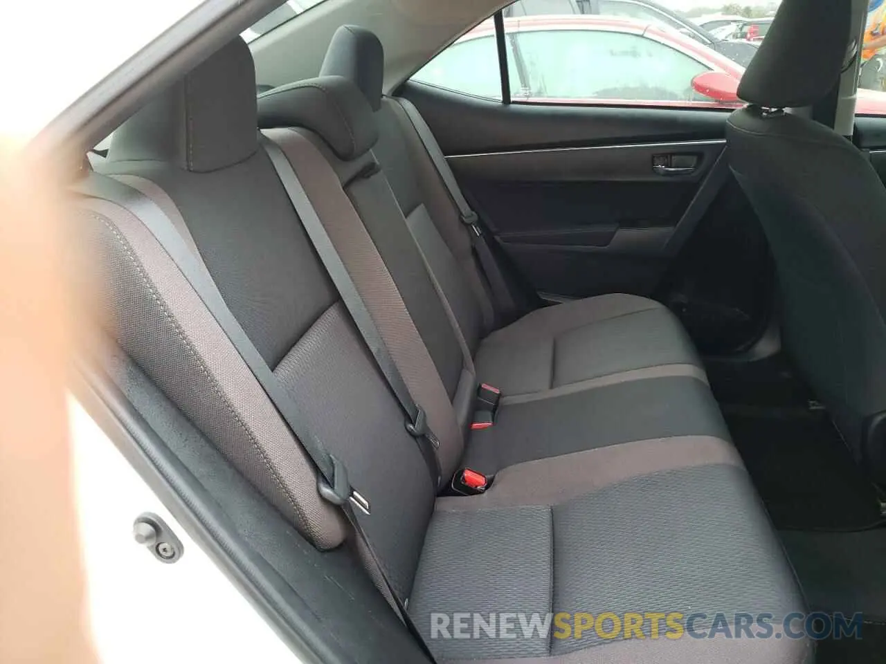 6 fotografías del automóvil dañado 5YFBURHEXKP891361 TOYOTA COROLLA 2019