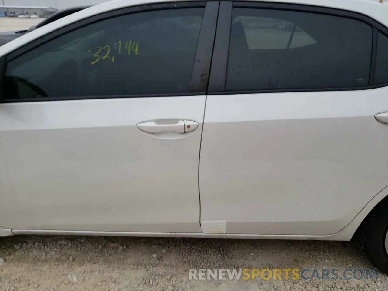 9 fotografías del automóvil dañado 5YFBURHEXKP891361 TOYOTA COROLLA 2019