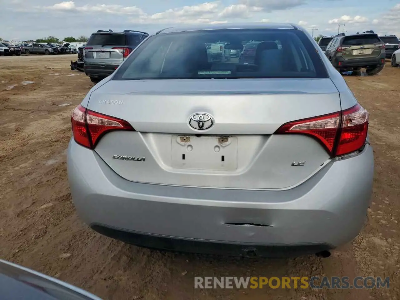 6 fotografías del automóvil dañado 5YFBURHEXKP898116 TOYOTA COROLLA 2019