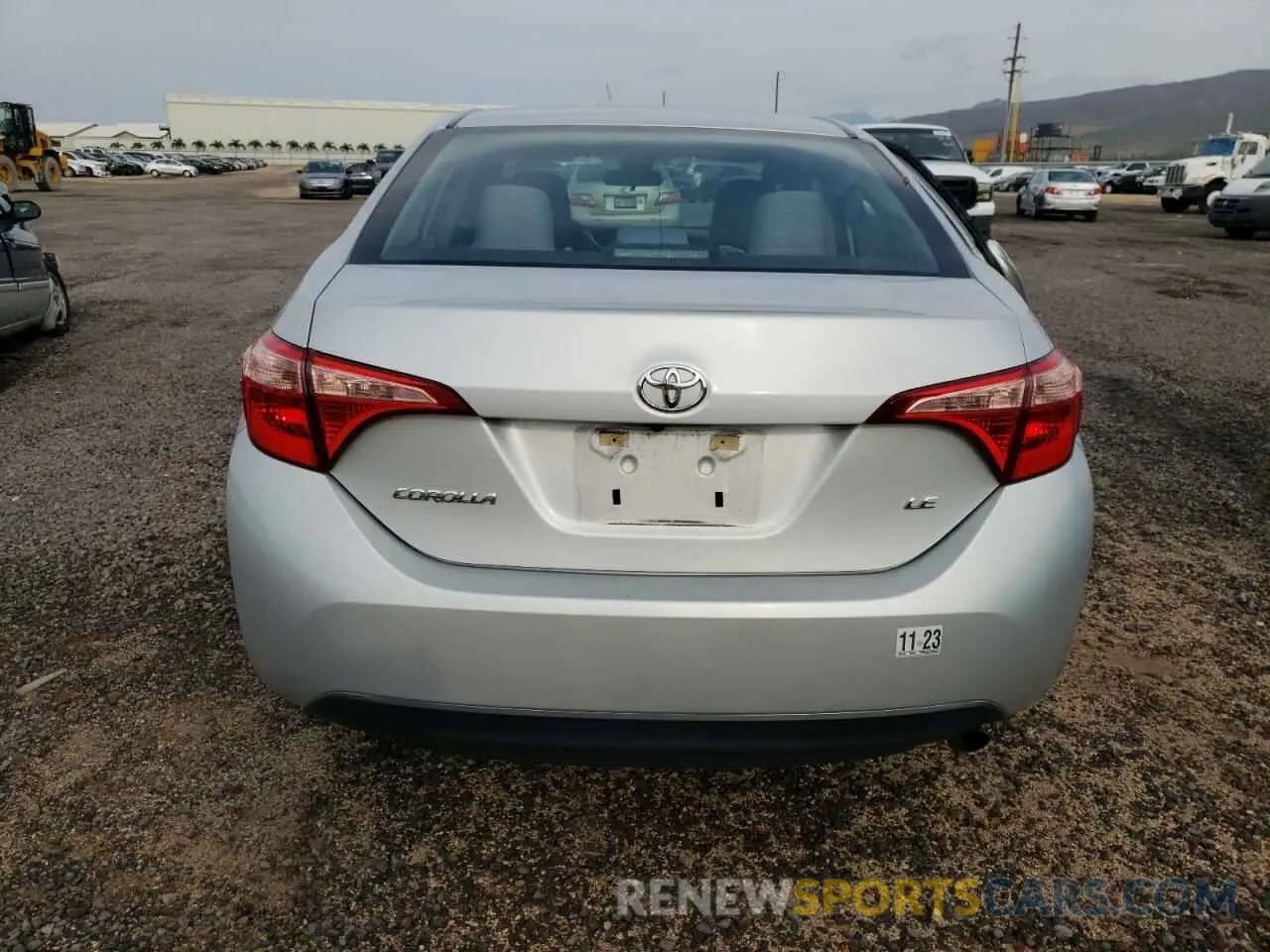 6 fotografías del automóvil dañado 5YFBURHEXKP903881 TOYOTA COROLLA 2019